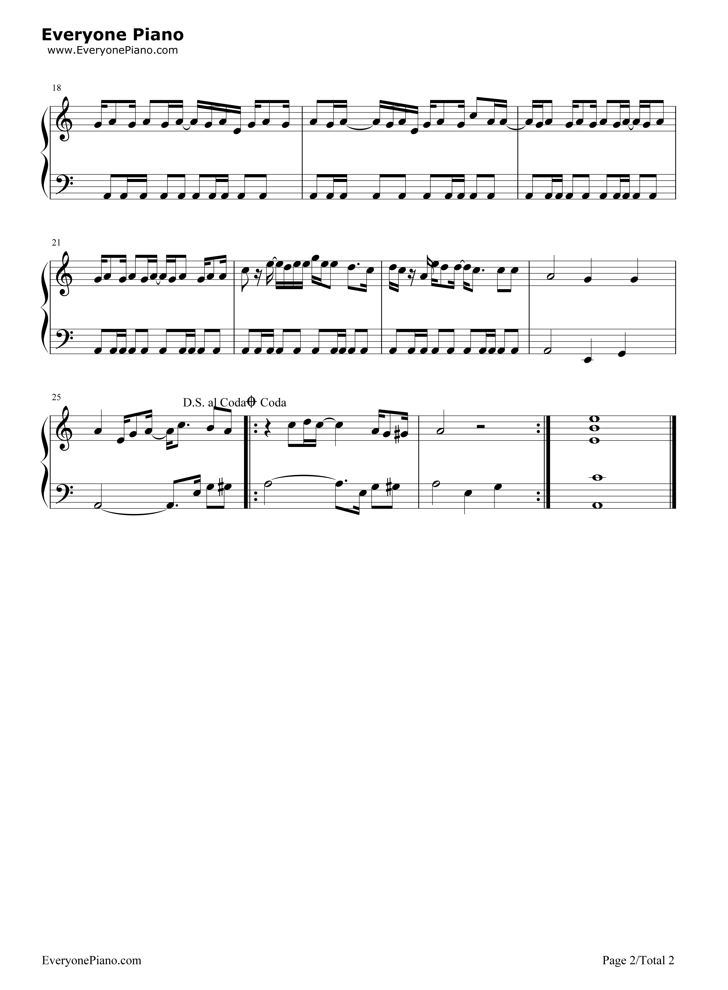 Ain't_No_Sunshine钢琴谱_Bill_Withers