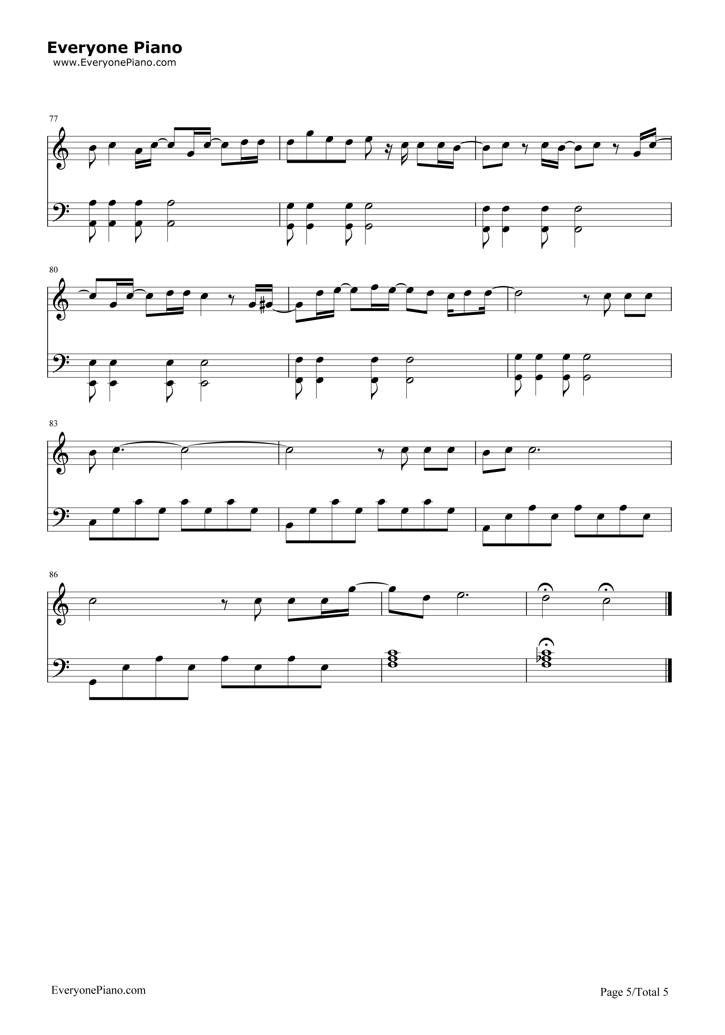 Wherever_You_Are钢琴谱_One_Ok_Rock
