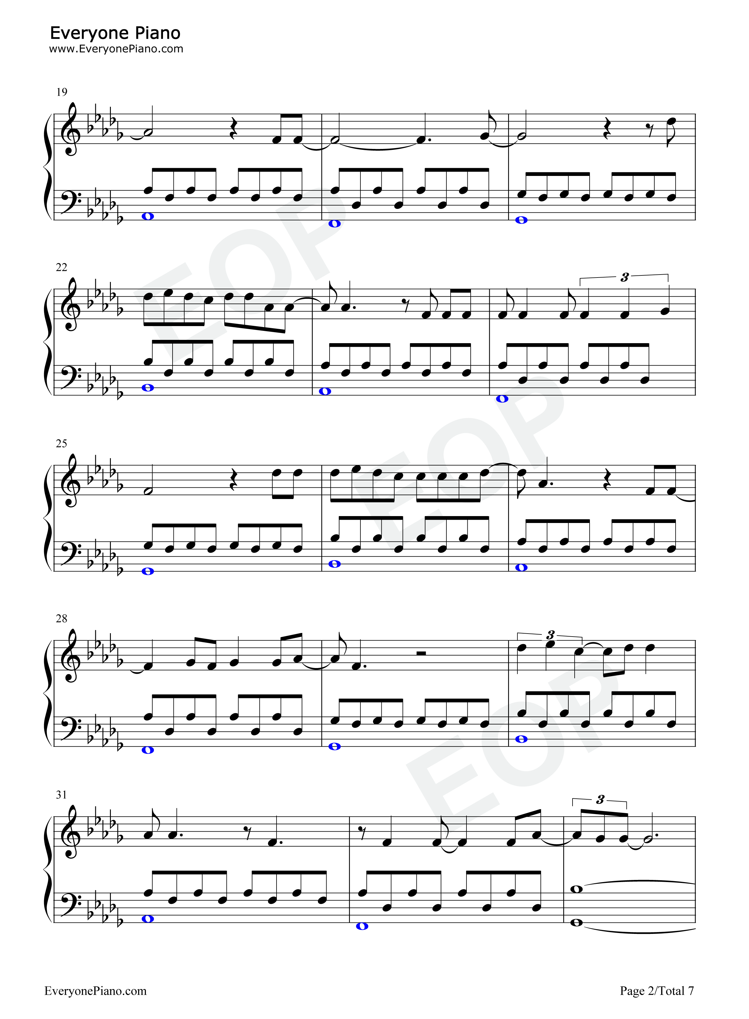 Hometown_Glory钢琴谱_Adele