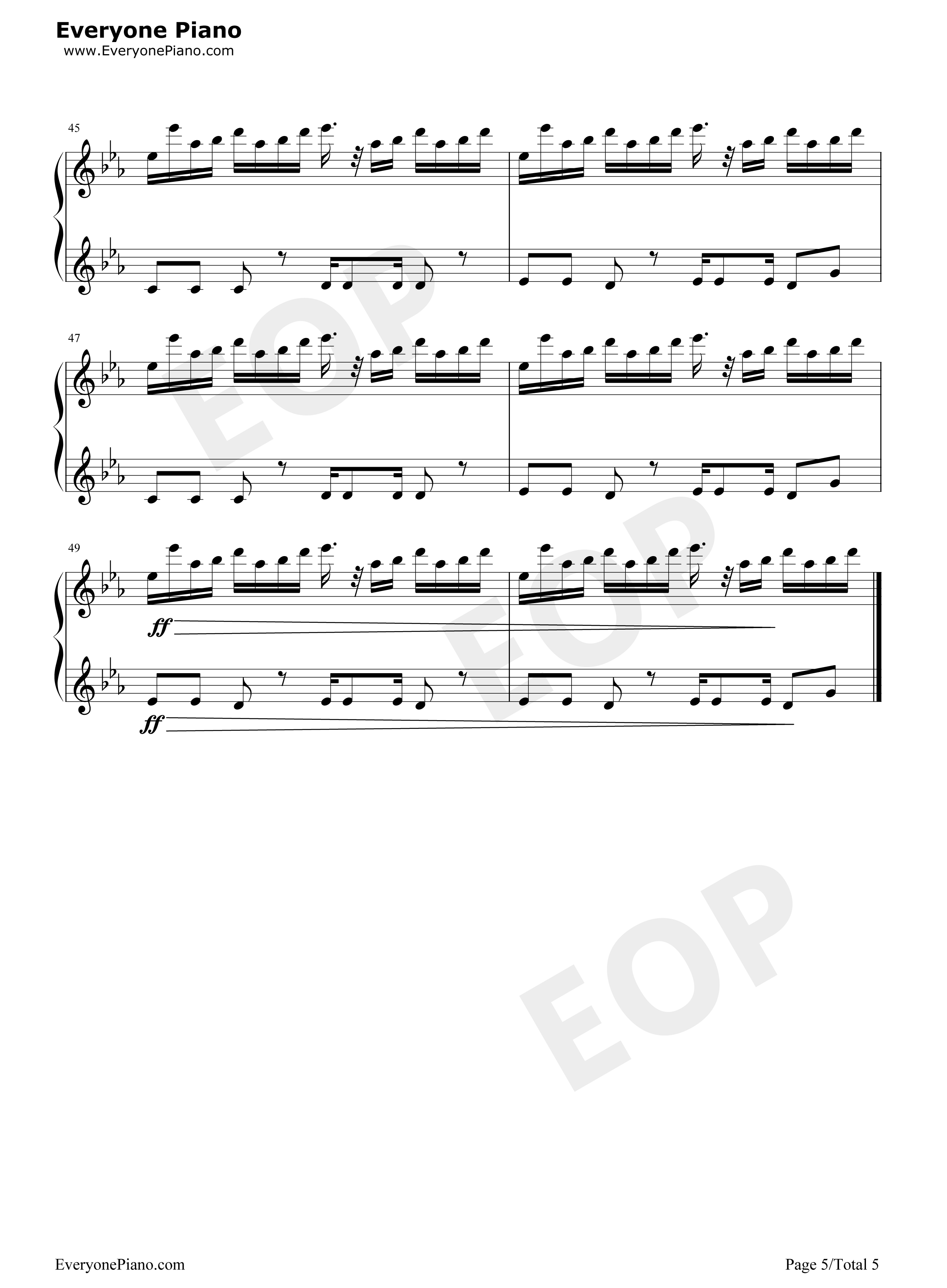 僵尸王博士的复仇主题曲钢琴谱_Plants_vs._Zombies