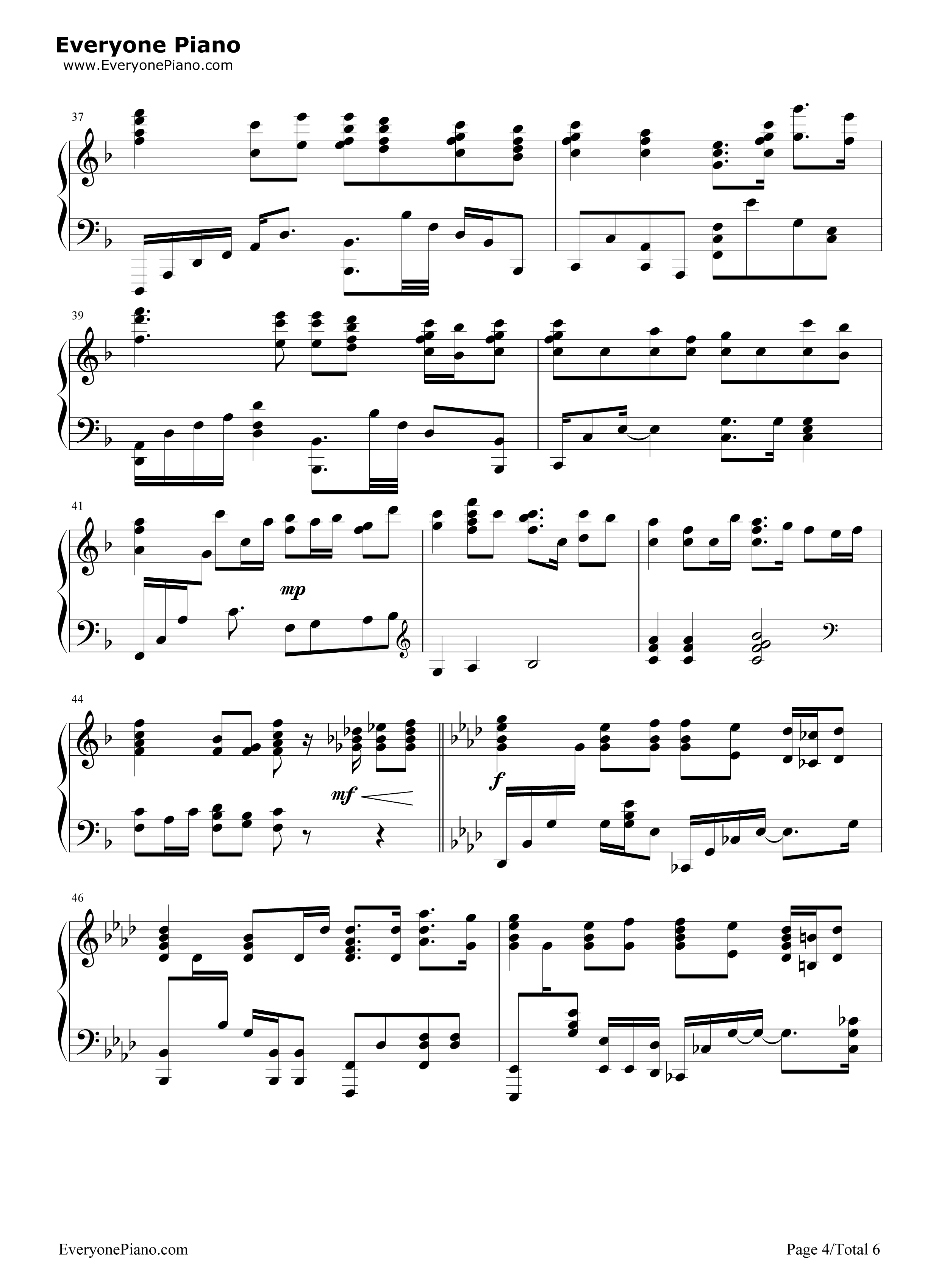 You_Raise_Me_Up钢琴谱_Josh_Groban