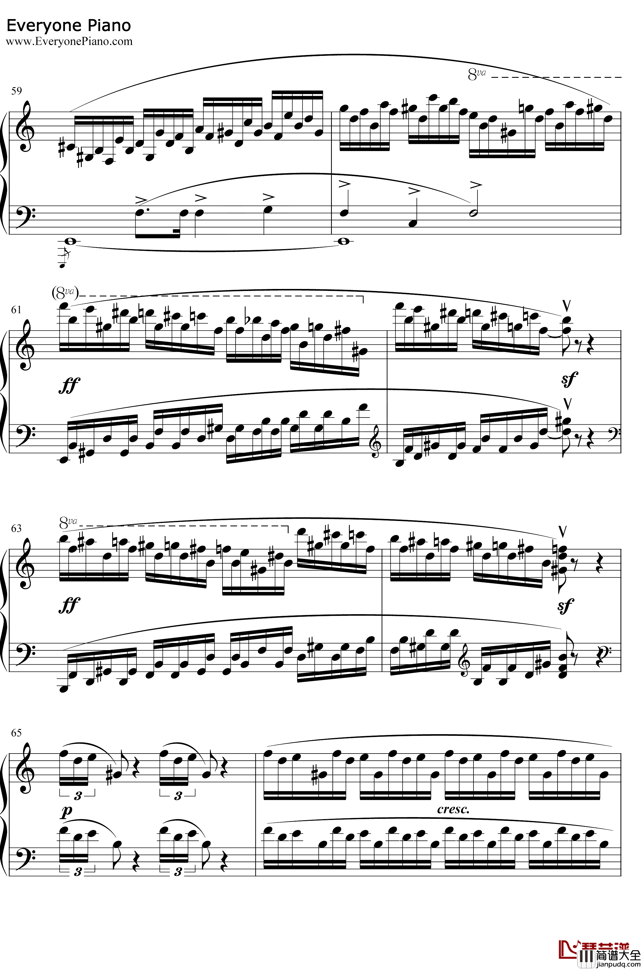 肖邦练习曲第23首钢琴谱_肖邦_肖邦练习曲第23首