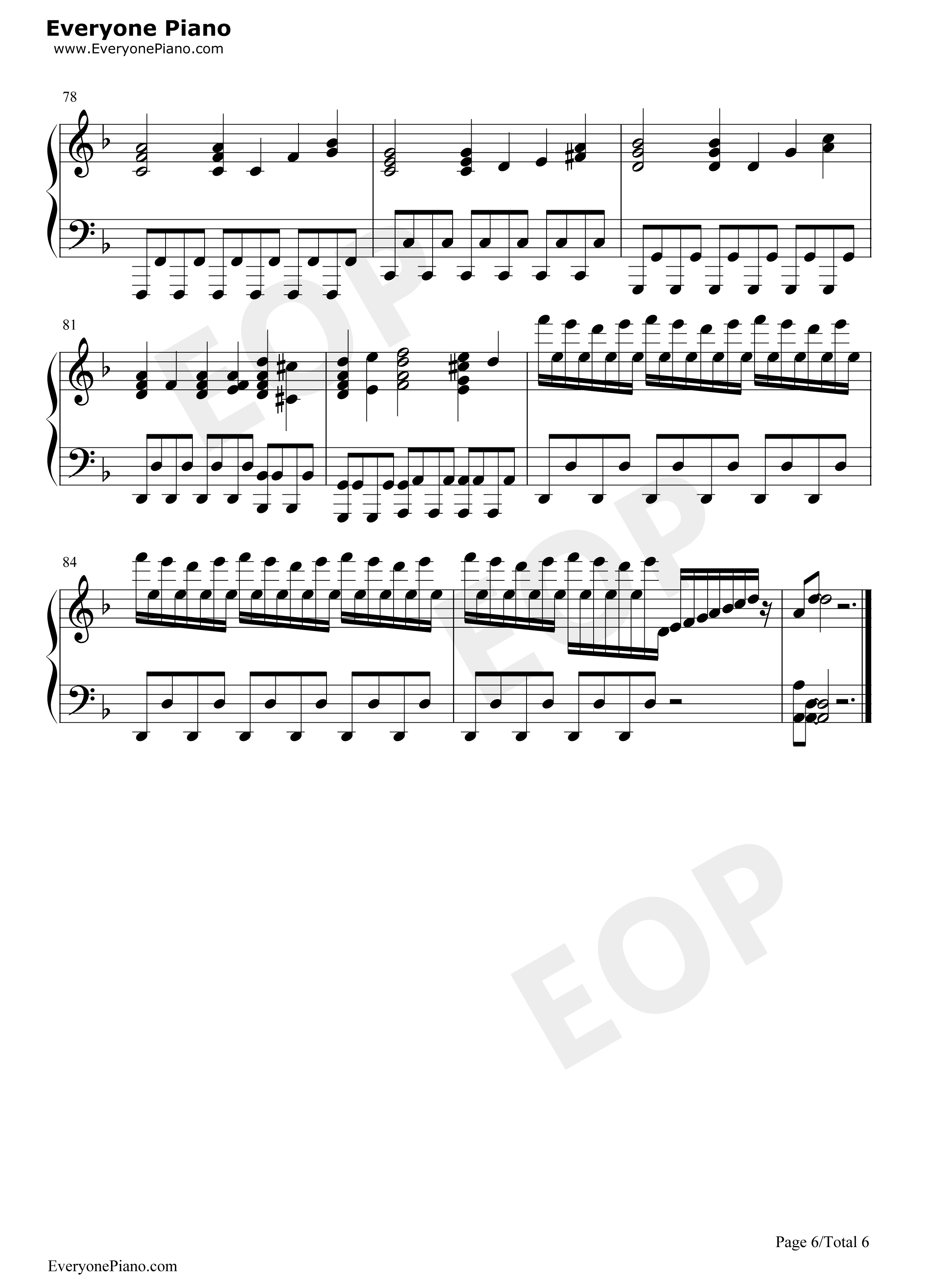亨德尔的萨拉班德（Handel's_Sarabande）钢琴谱_马克西姆_Maksim_Mrvica