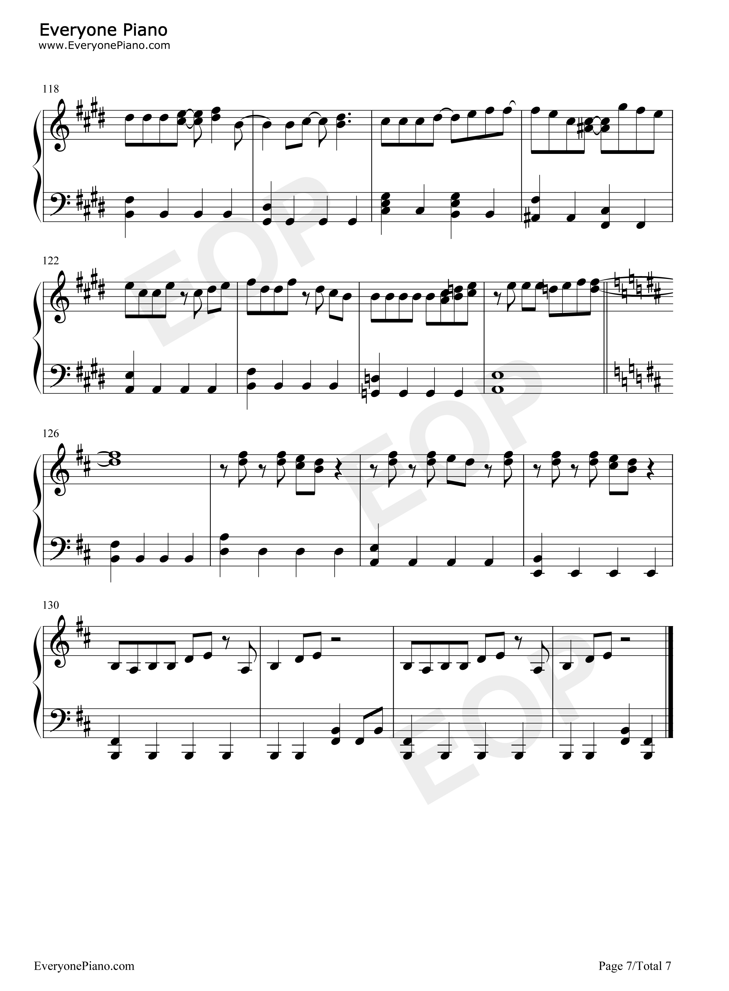 Breathless钢琴谱_嵐