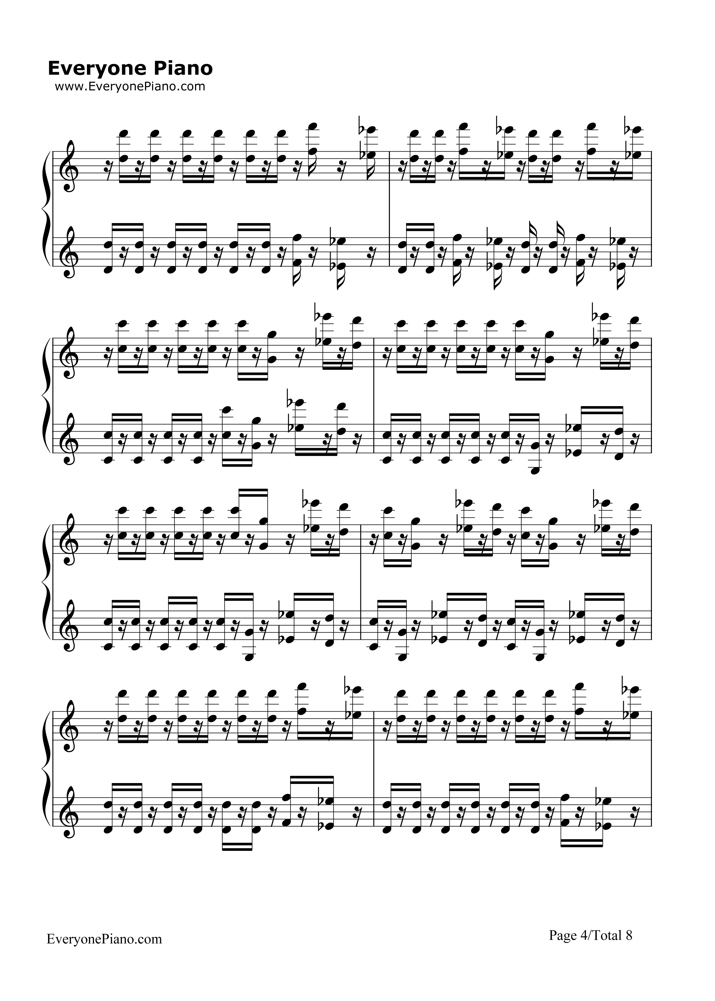 蜂鸟（Kolibre）钢琴谱_马克西姆_Maksim