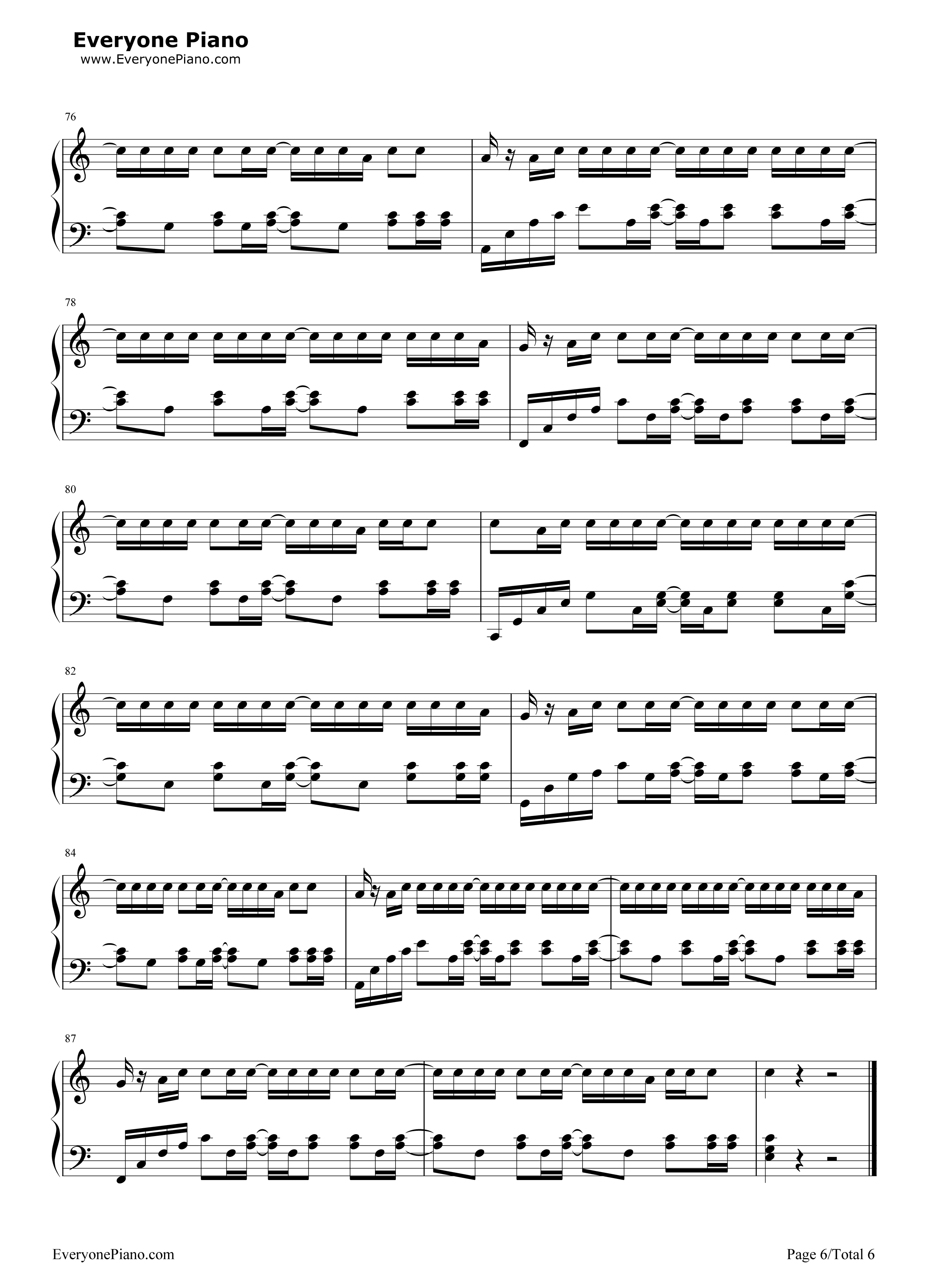 Out_of_the_Woods钢琴谱_Taylor_Swift