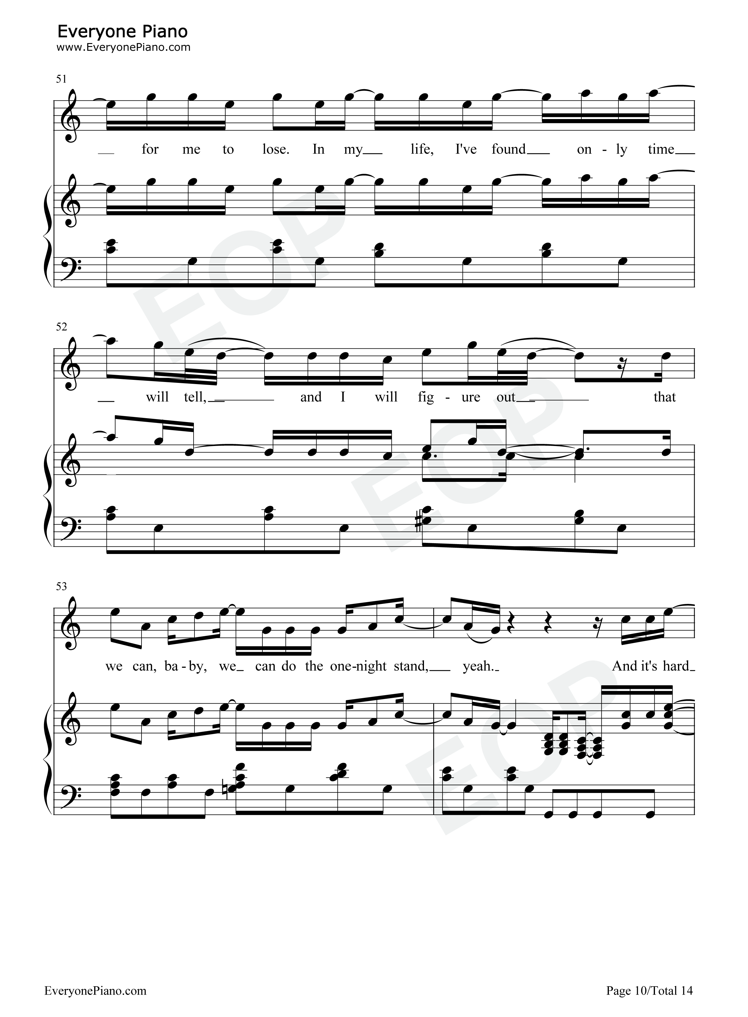 Free_Loop欧美经典钢琴谱_丹尼尔·波特__Daniel_Richard_Powter