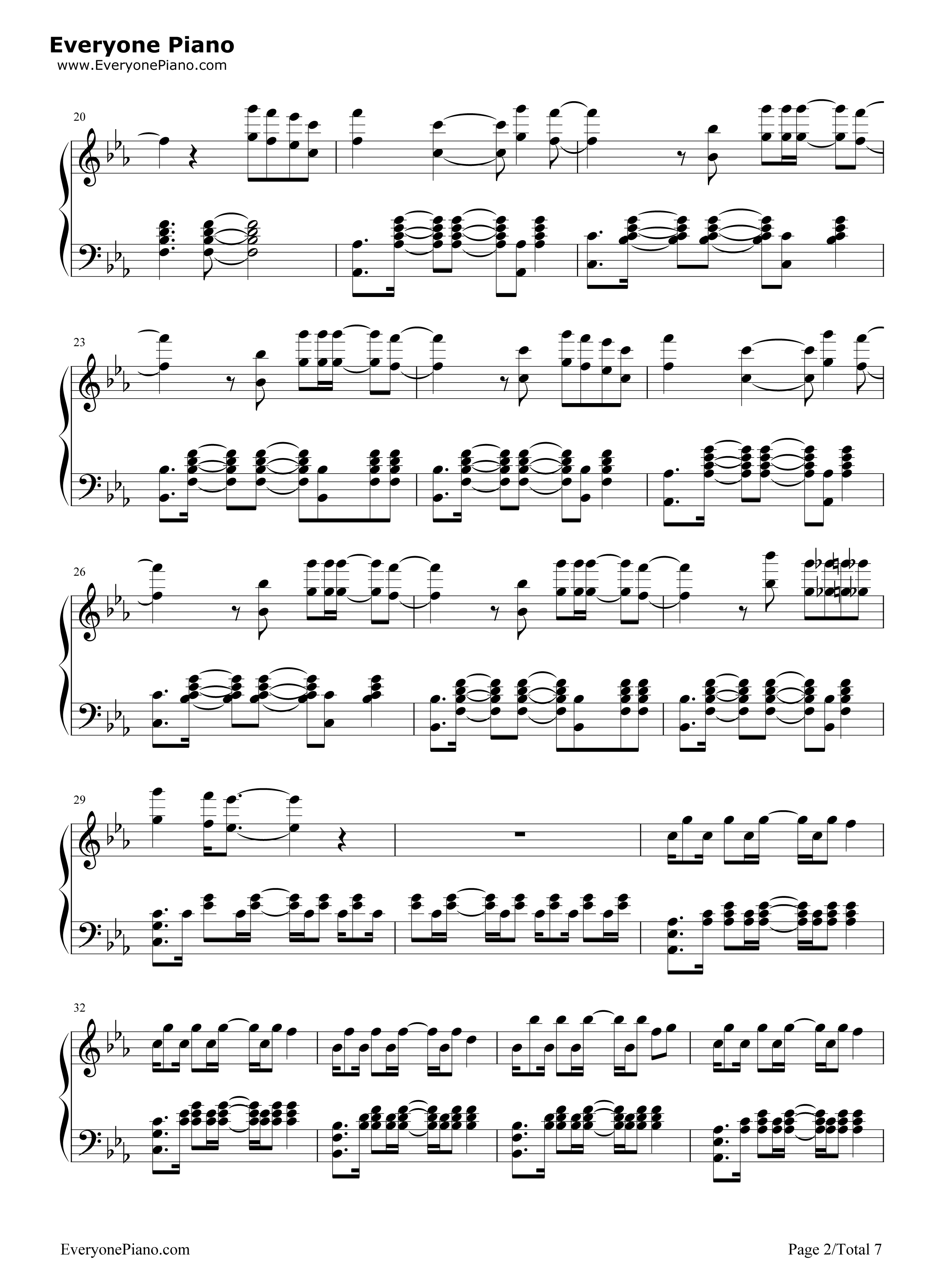Blame钢琴谱_Calvin_Harris_ft._John_Newman
