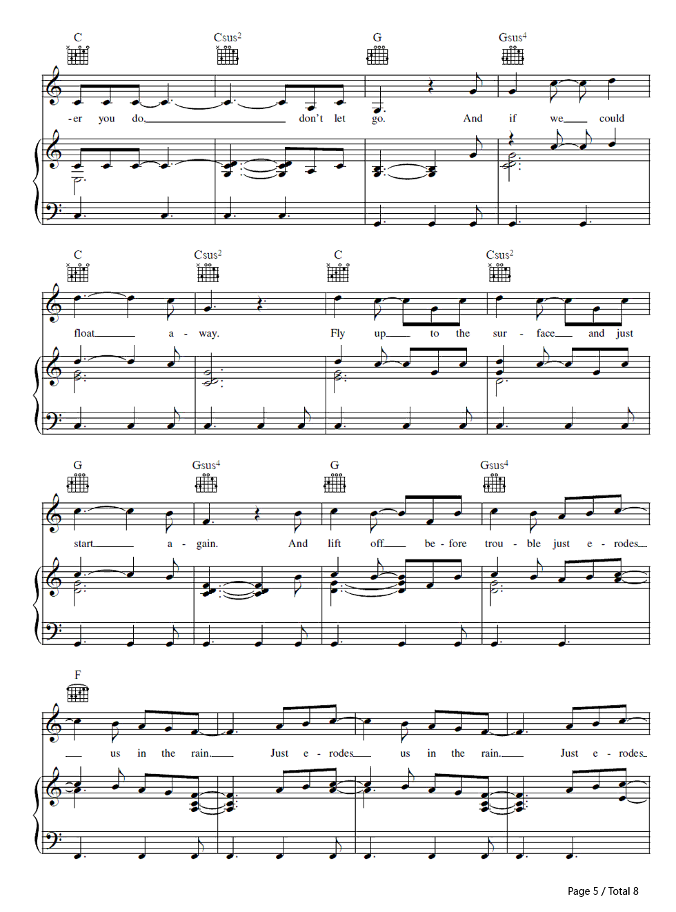 Us_Against_the_World钢琴谱_Coldplay