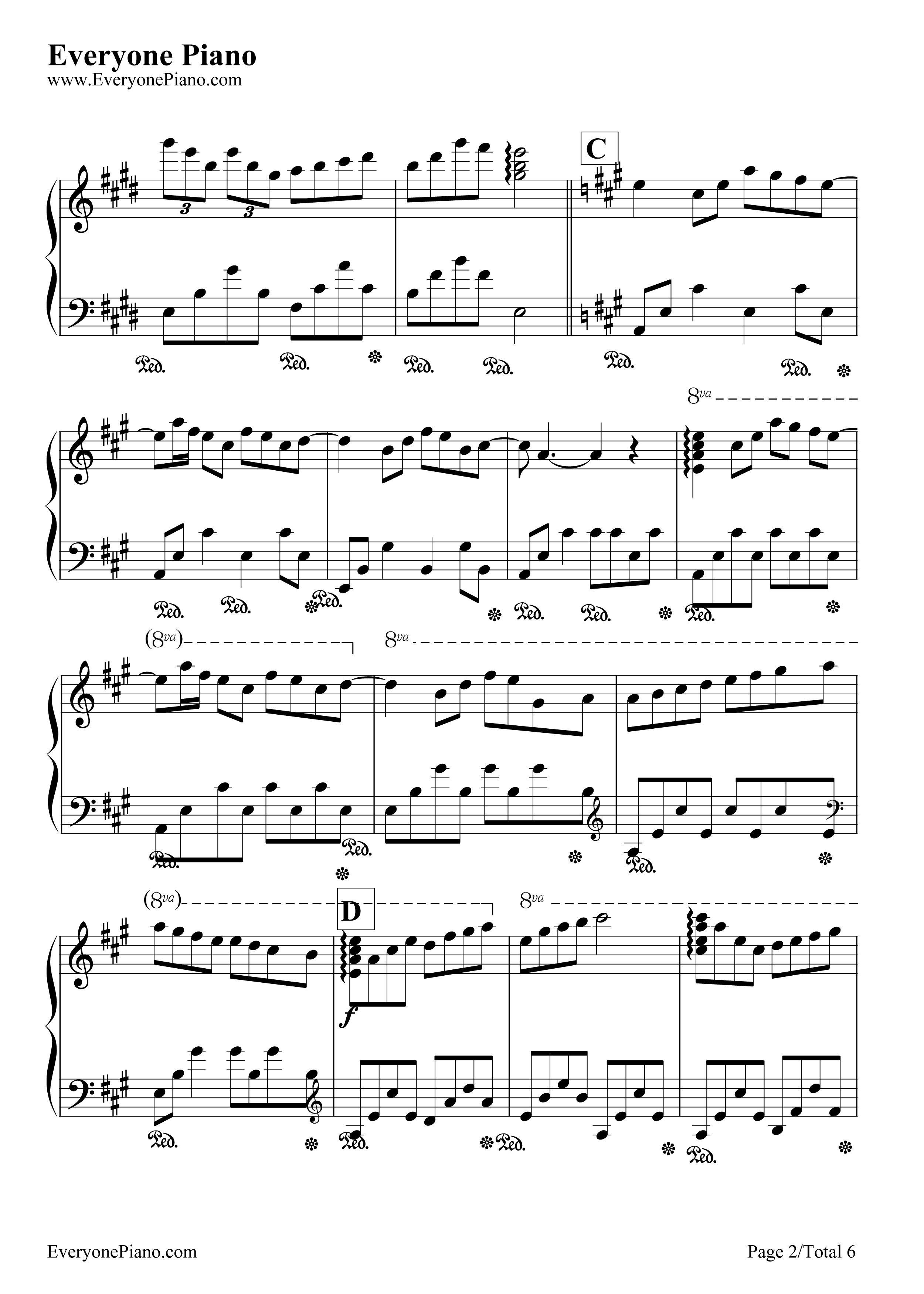 瓦妮莎的微笑钢琴谱_理查德.克莱德曼__Richard_Clayderman