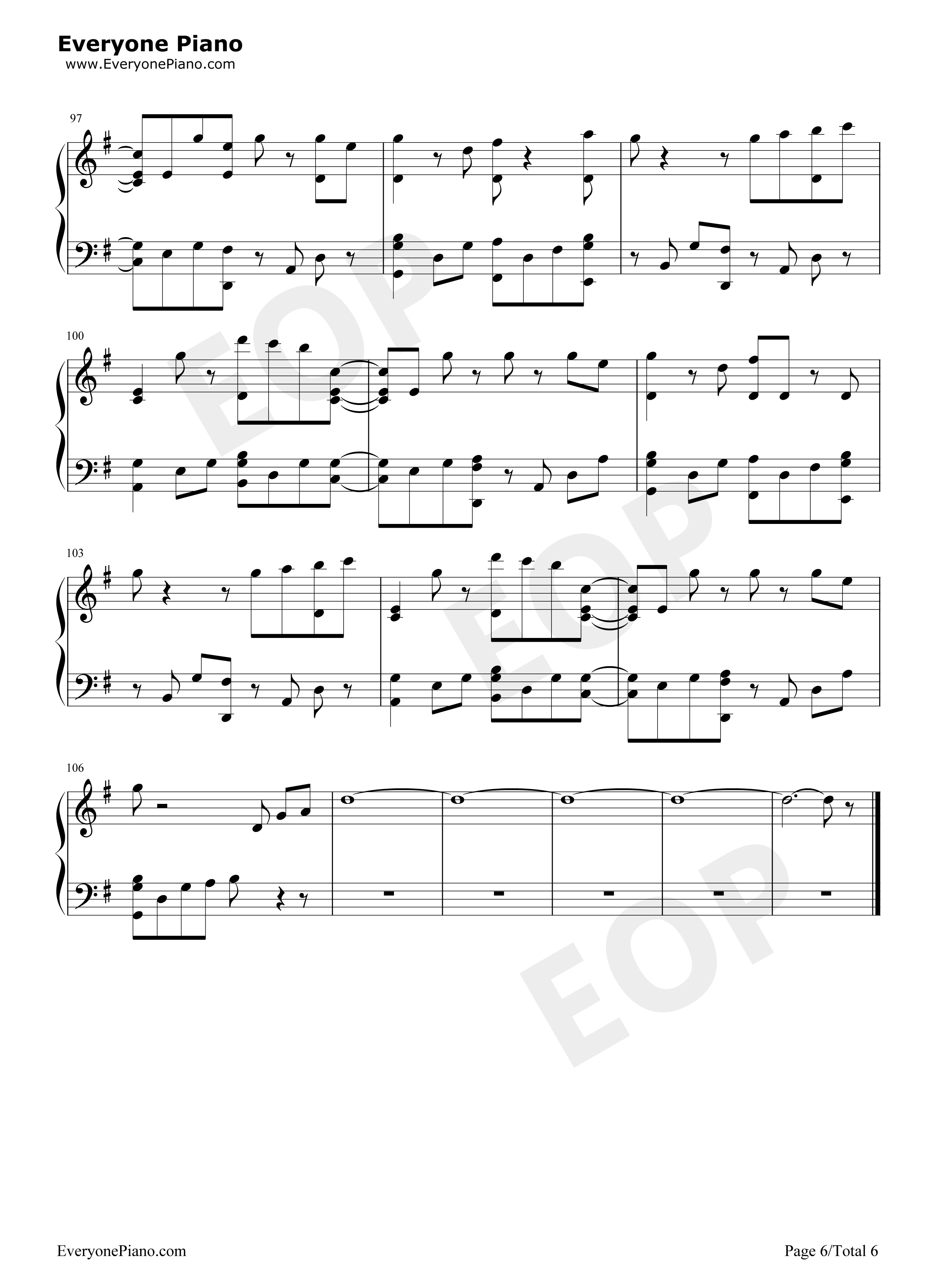 You_Be_Love钢琴谱_Avicii_Billy_Raffoul