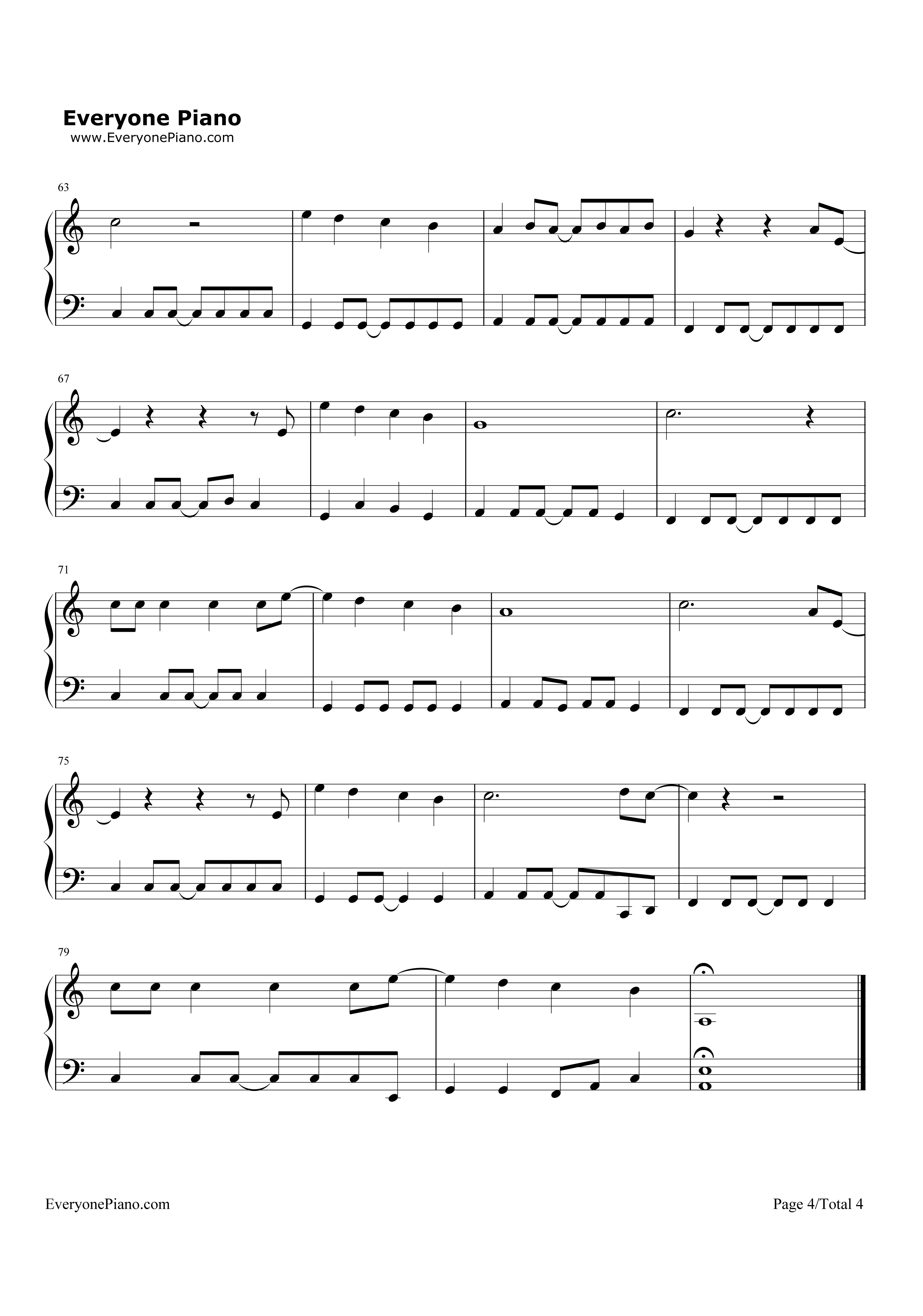 Otherside钢琴谱_Red_Hot_Chili_Peppers