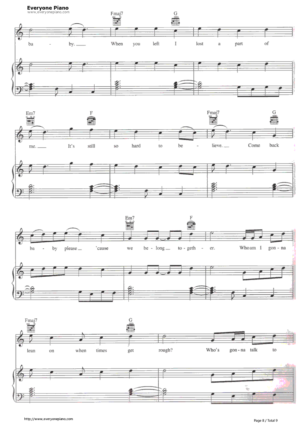 We_Belong_Together钢琴谱_Mariah_Carey
