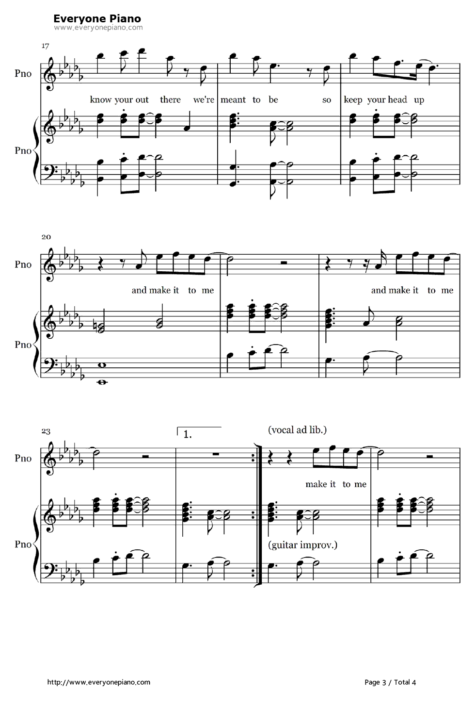Make_It_To_Me钢琴谱_Sam_Smith__萨姆·史密斯