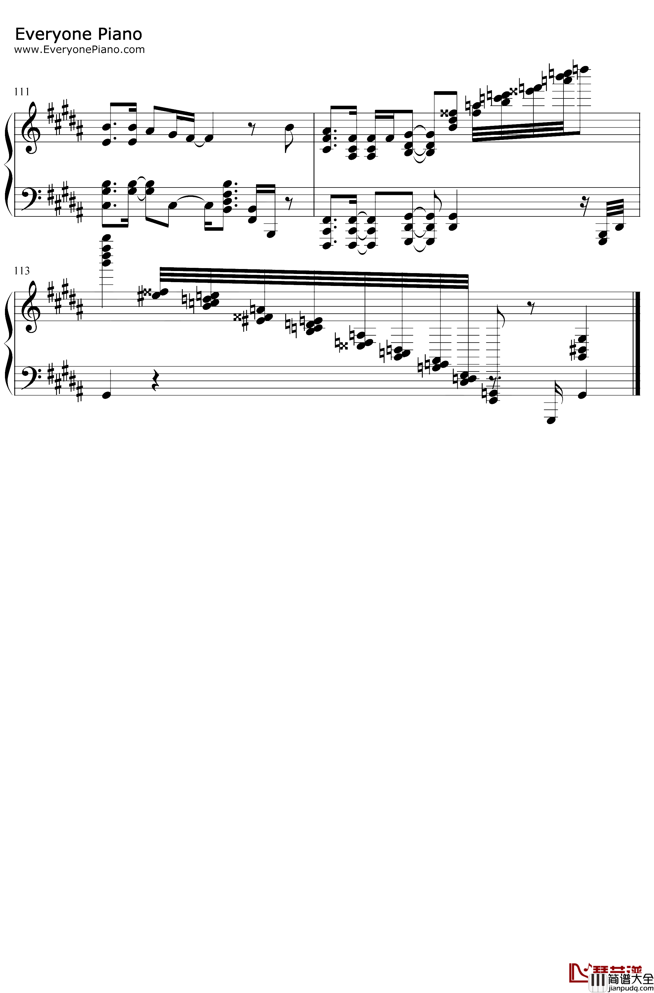 感電钢琴谱_米津玄师_感电_MIU404主题曲
