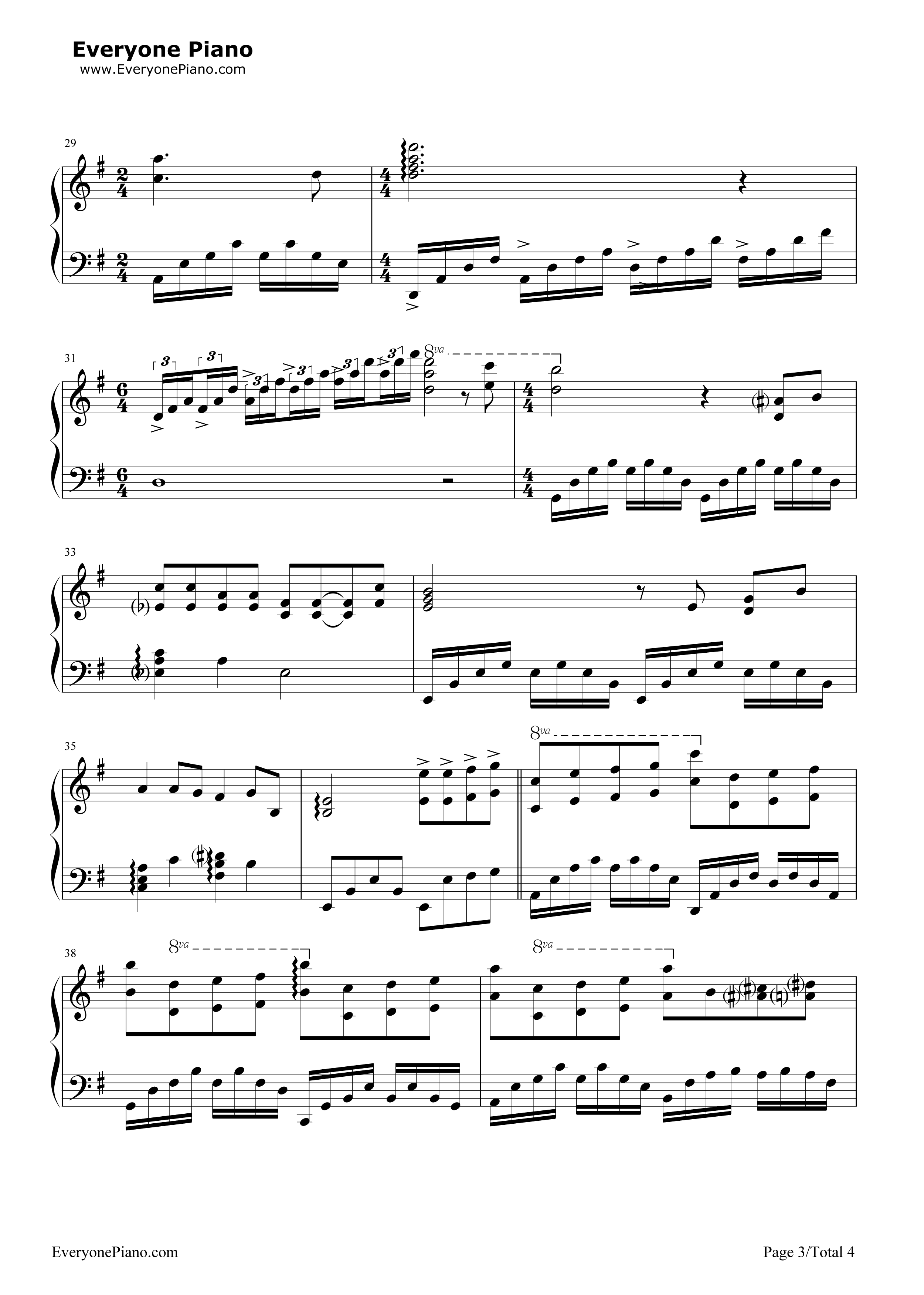 落叶_Les_Feuilles_Mortes钢琴谱_理查德克莱德曼