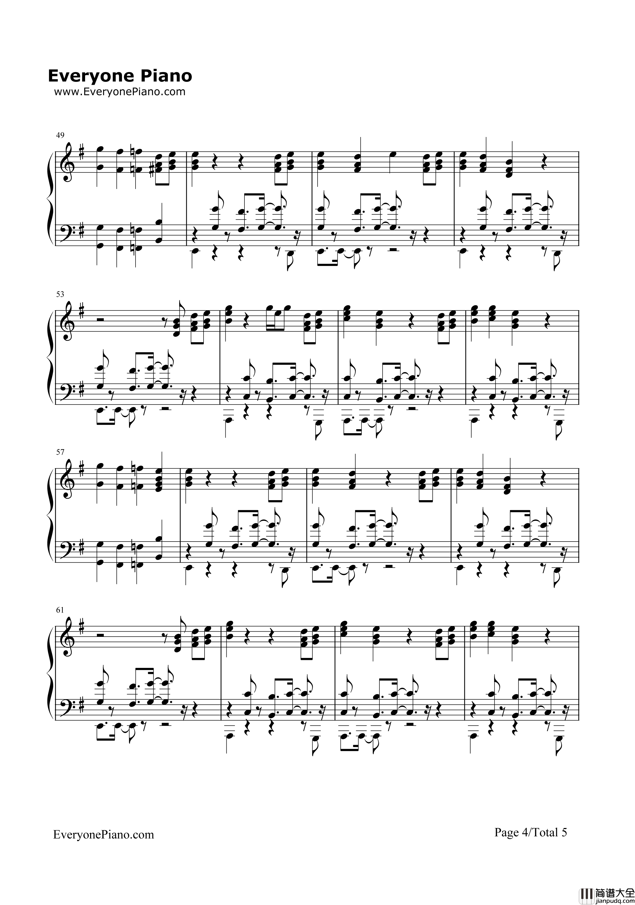Girls_Talk_Boys钢琴谱_5_Seconds_Of_Summer