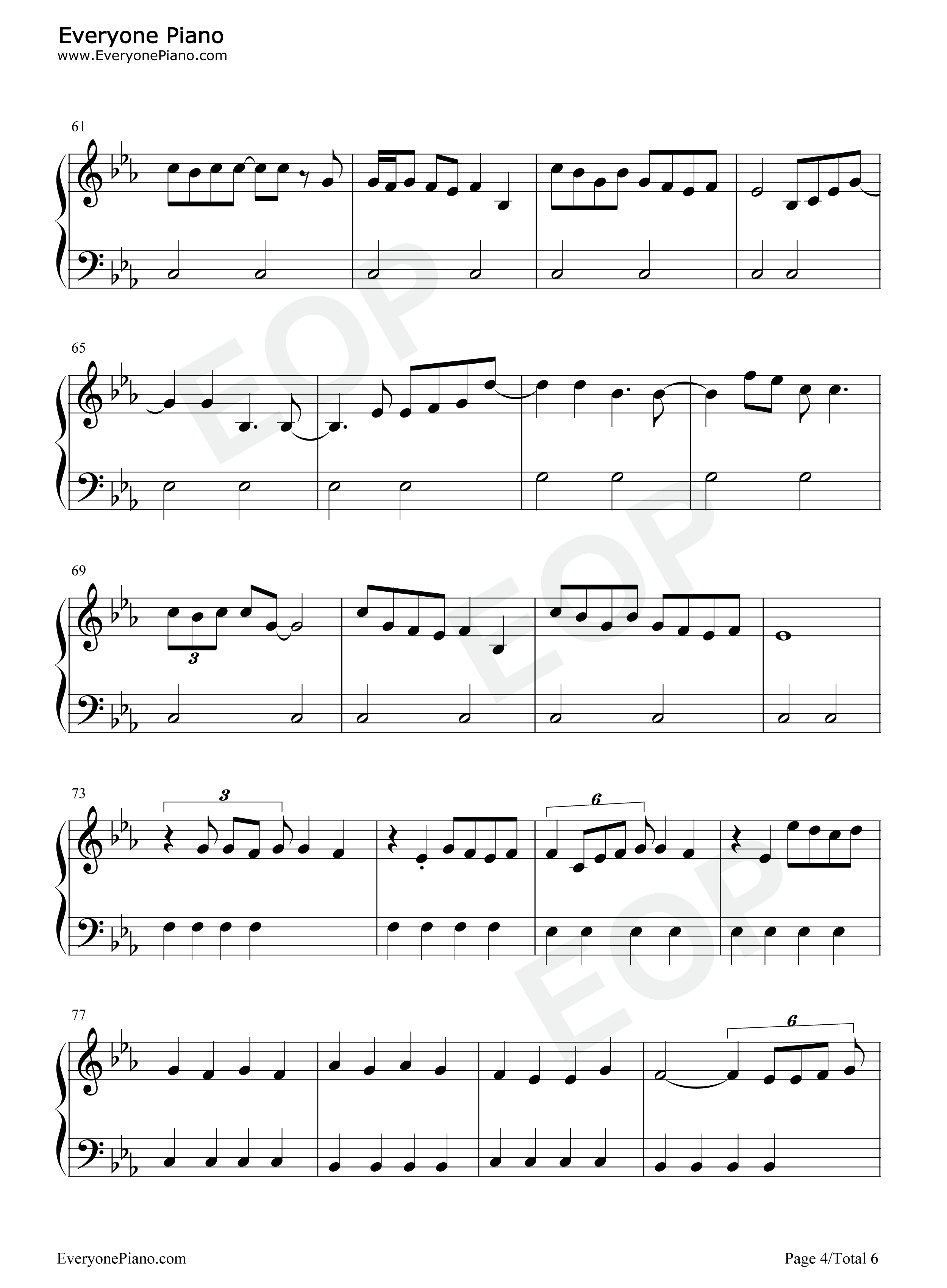 POV钢琴谱_Ariana_Grande