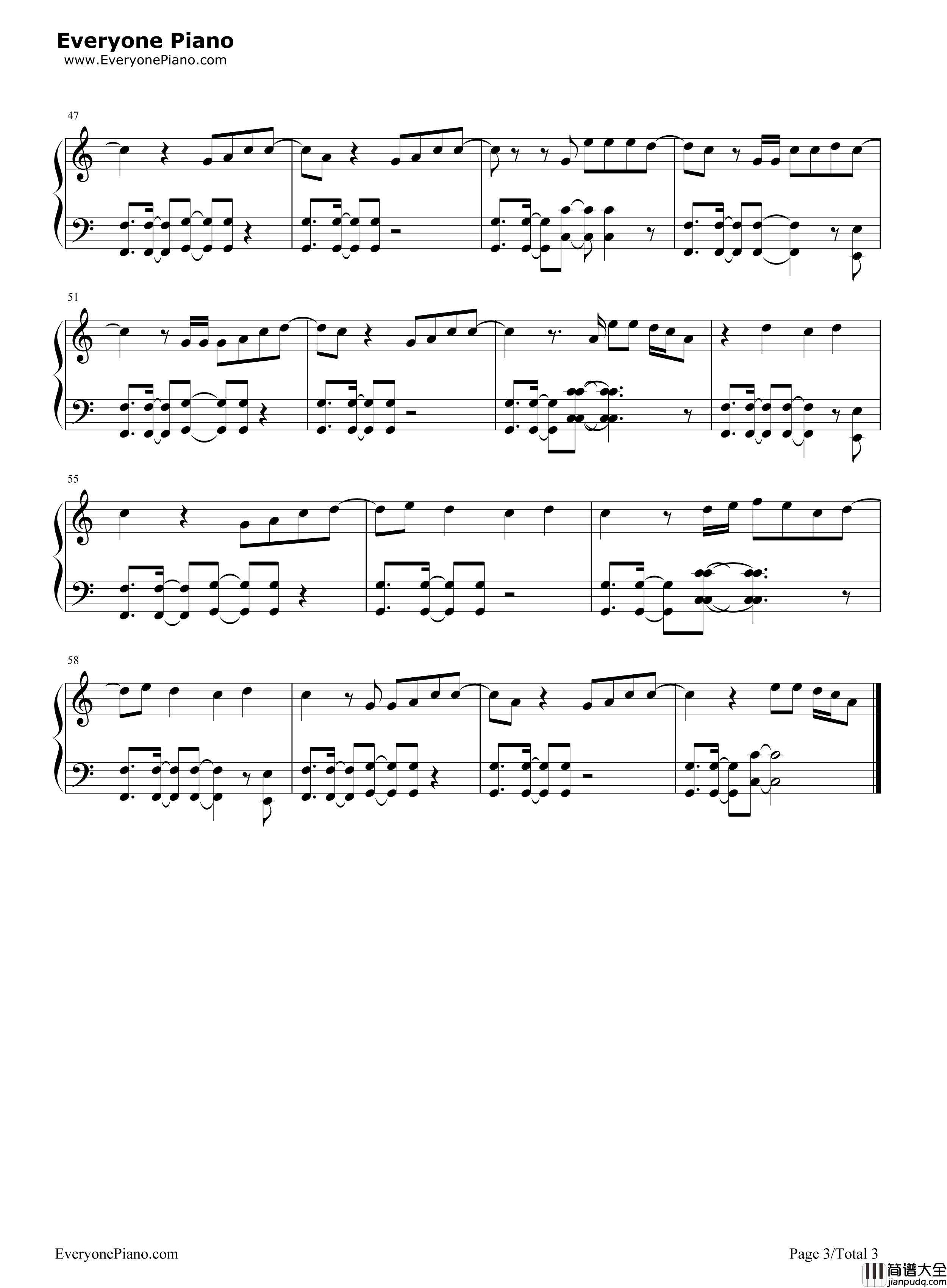 In_The_Arms_Of_A_Stranger钢琴谱_Mike_Posner_Grey