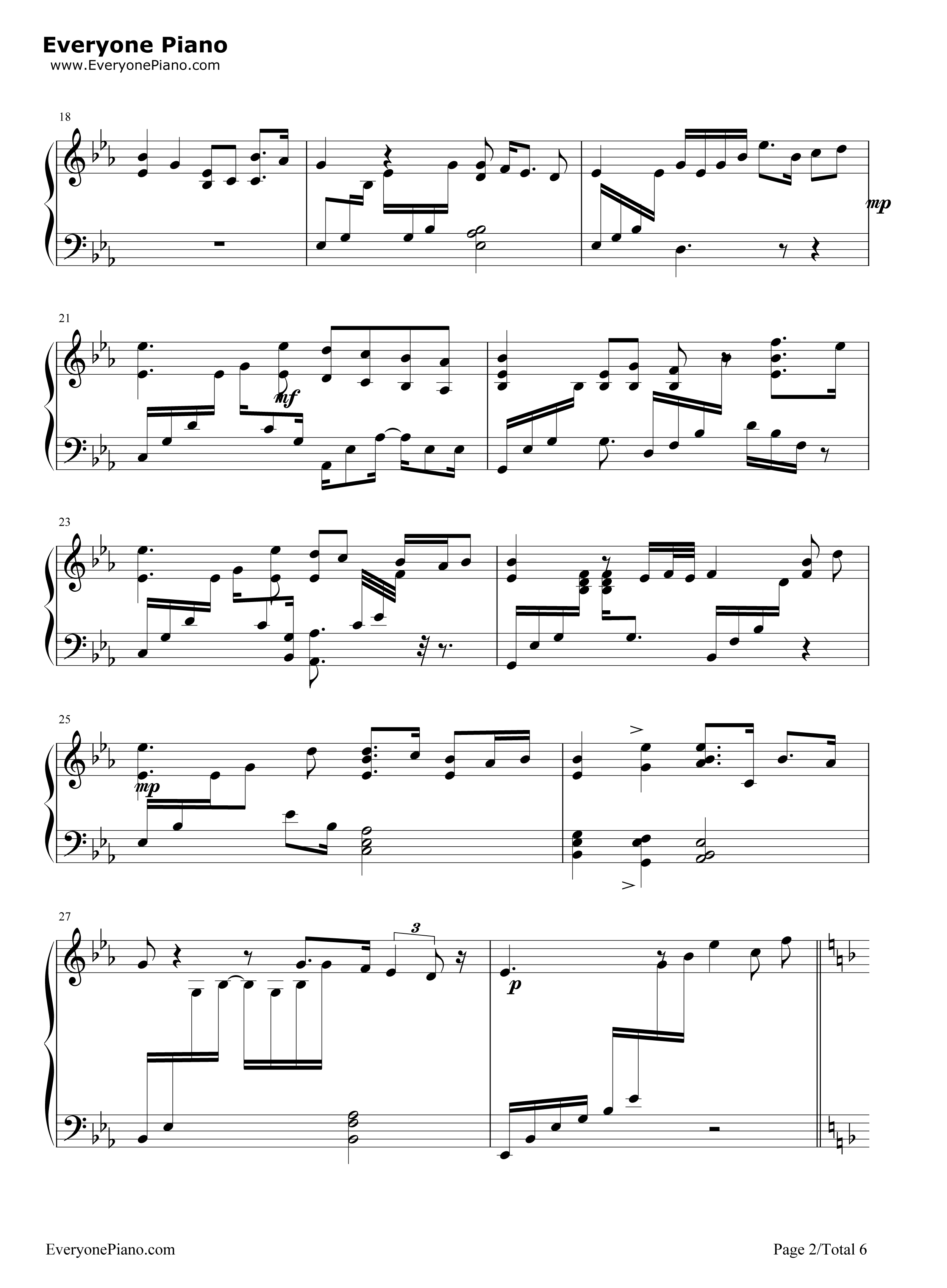 You_Raise_Me_Up钢琴谱_Josh_Groban