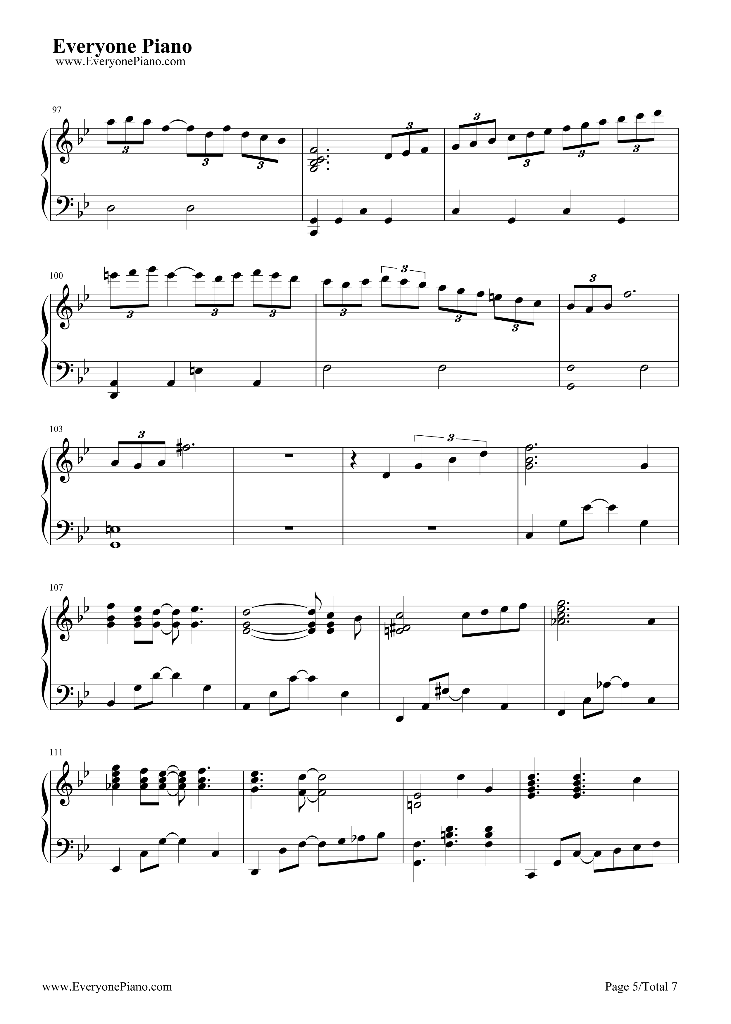 Ballade钢琴谱_久石让