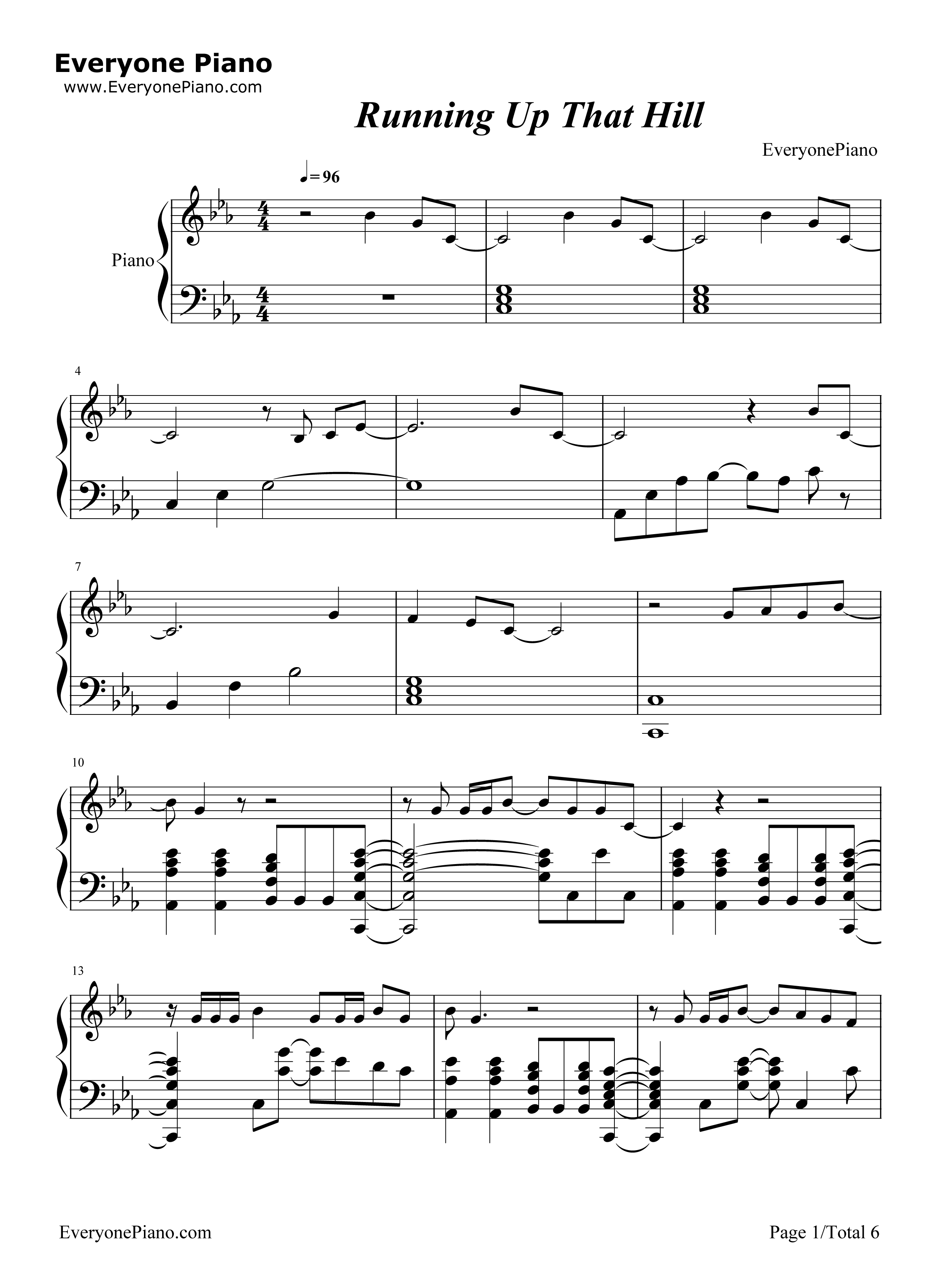Running_Up_That_Hill钢琴谱_Kate_Bush