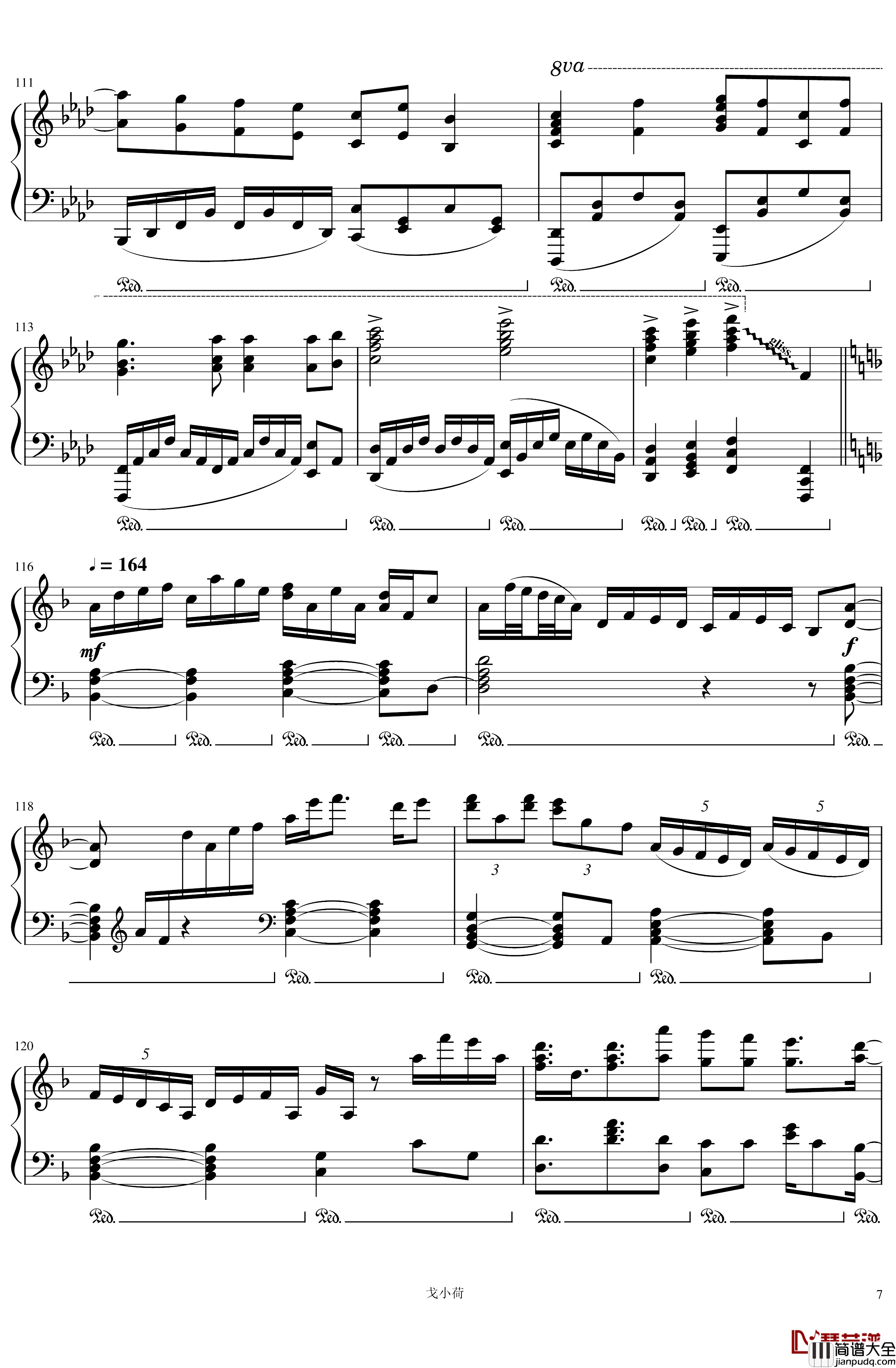 东方组曲连弹_2019「東方の曲をメドレーにして弾いてみた_/_幻想遊戯＜雅＞3」钢琴谱_触手猴