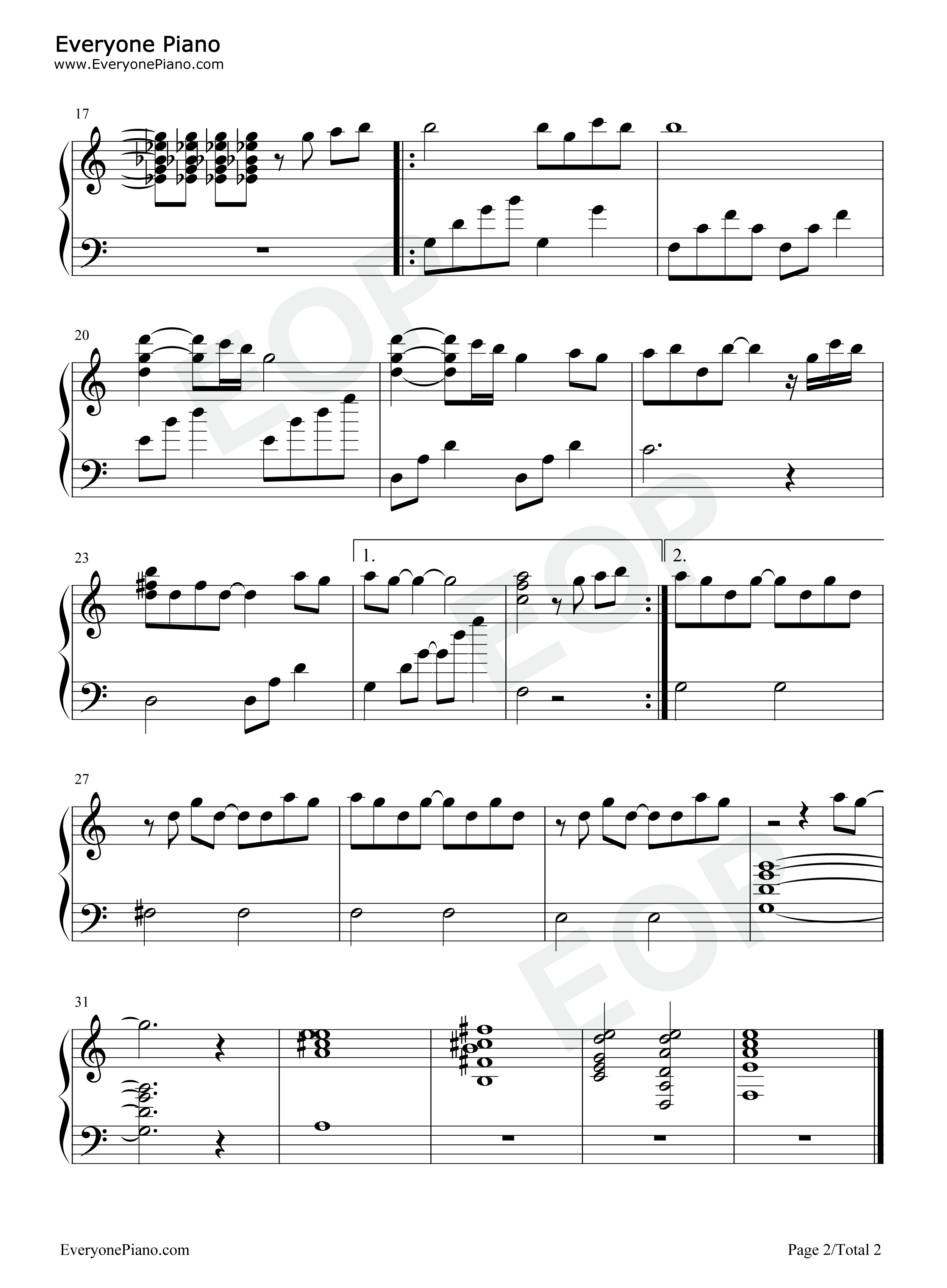 My_Song钢琴谱_Girls_Dead_Monster_（marina）