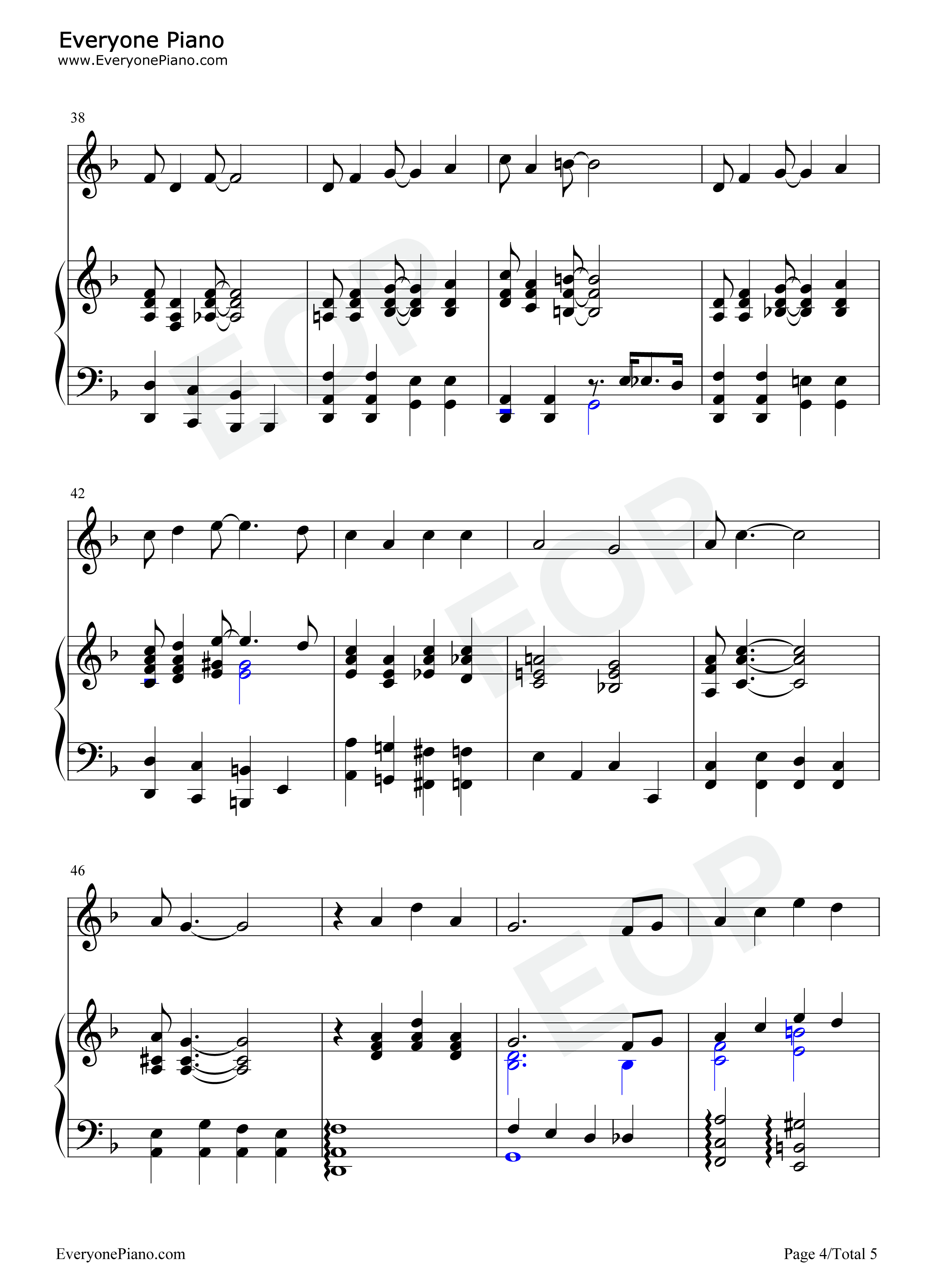Georgia_On_My_Mind钢琴谱_Ray_Charles