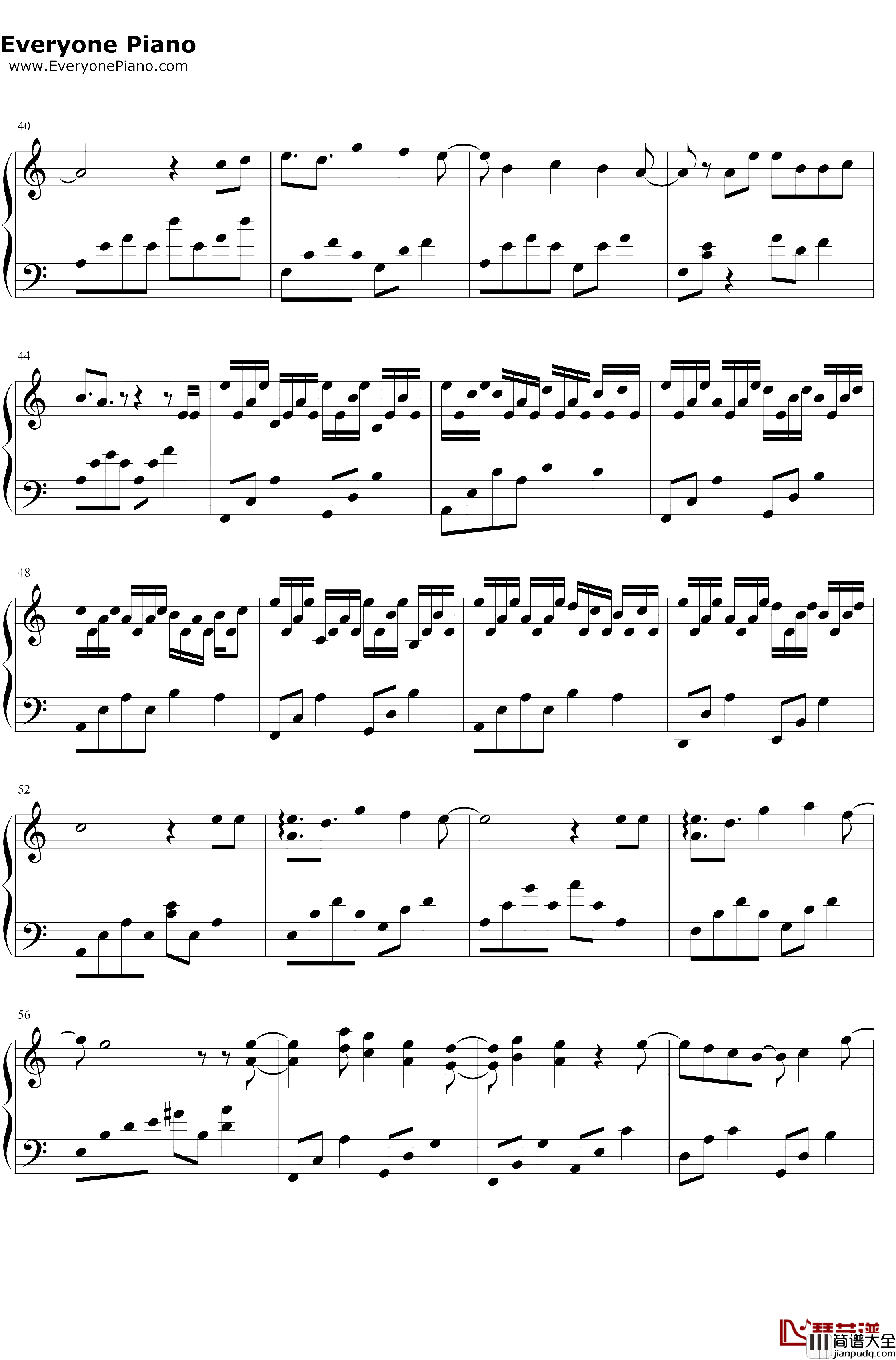 撒野钢琴谱_欸_61_同名小说撒野同人歌曲