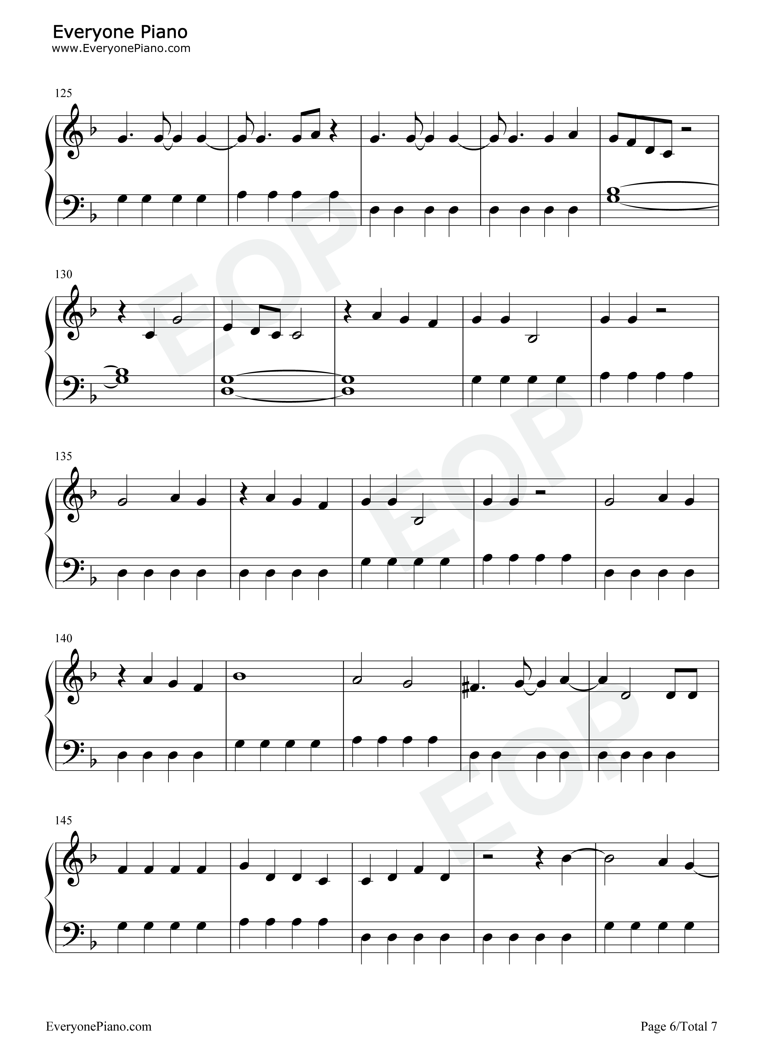 The_Other_Side钢琴谱_SZA_Justin_Timberlake