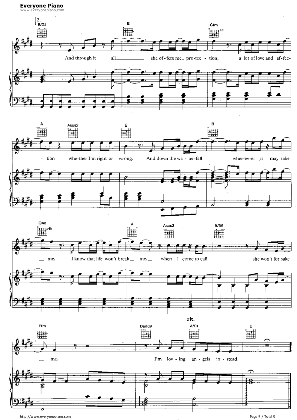 Angels钢琴谱_Robbie_Williams