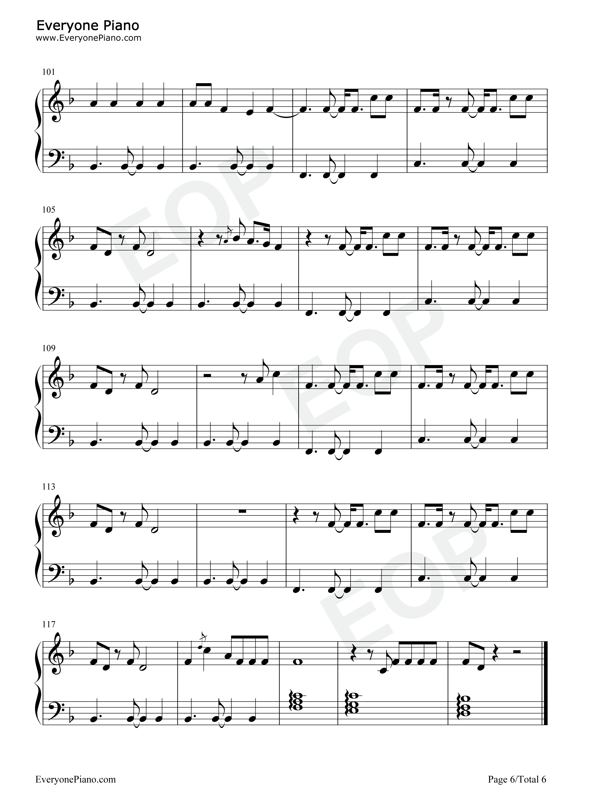 How_You_Get_The_Girl钢琴谱_Taylor_Swift