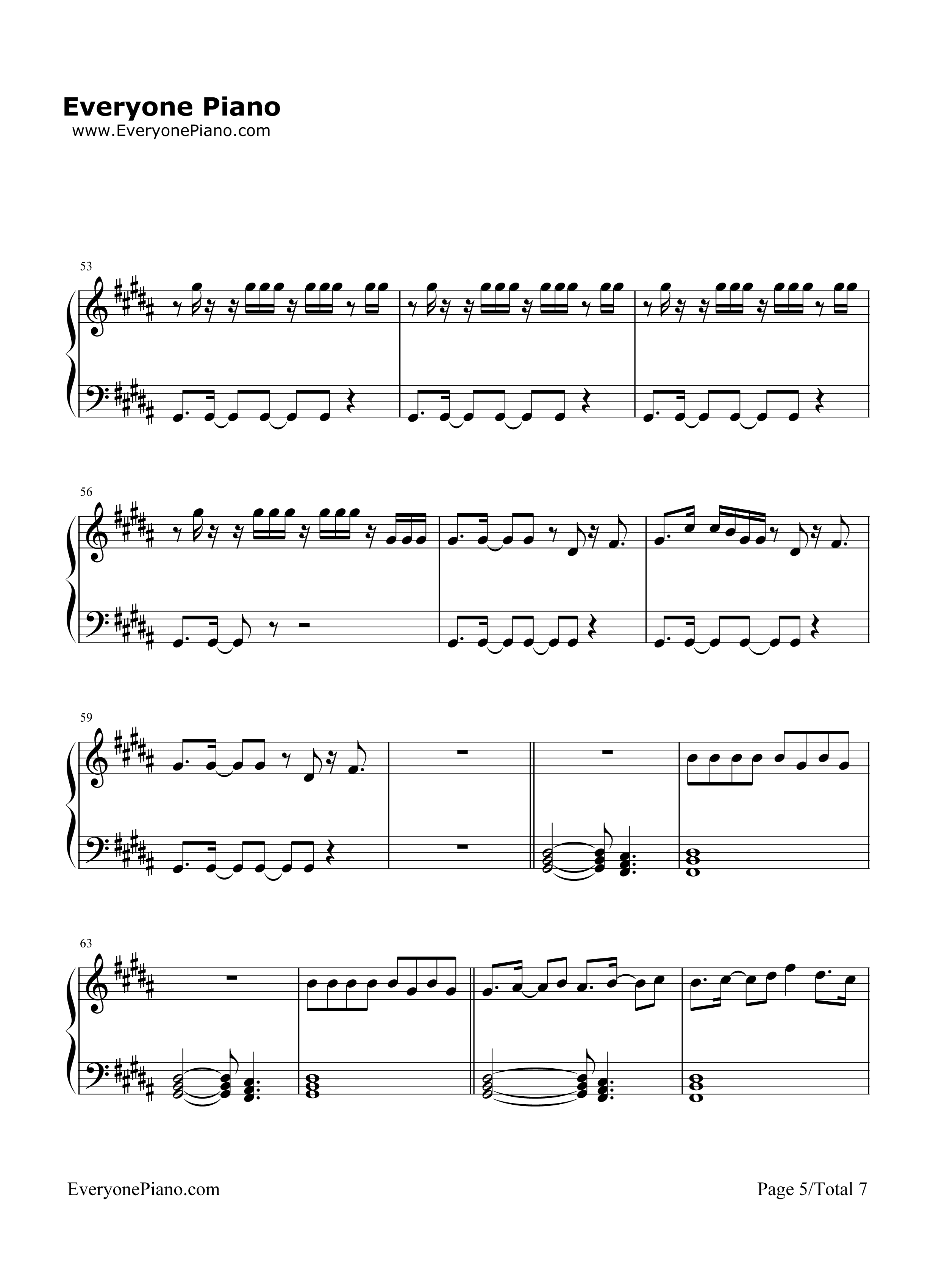 Problem钢琴谱_Ariana_Grande