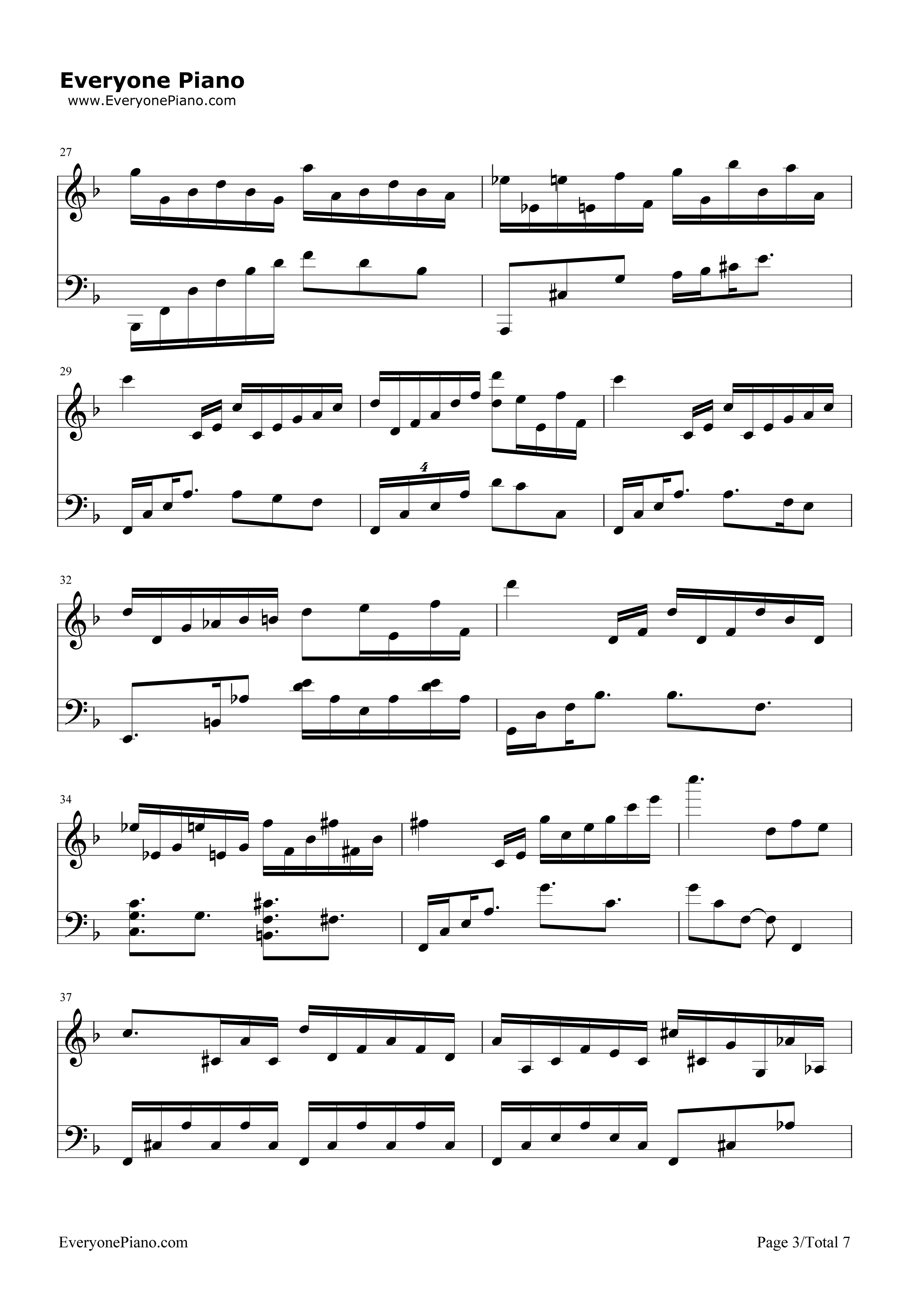 情归巴黎主题曲钢琴谱_John_Williams