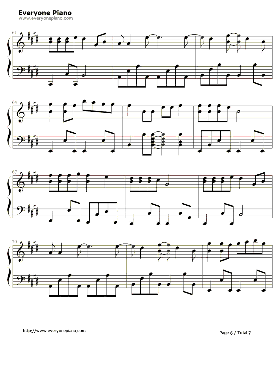 Anyone_Of_Us钢琴谱_葛瑞盖斯（Gareth_Paul_Gates）