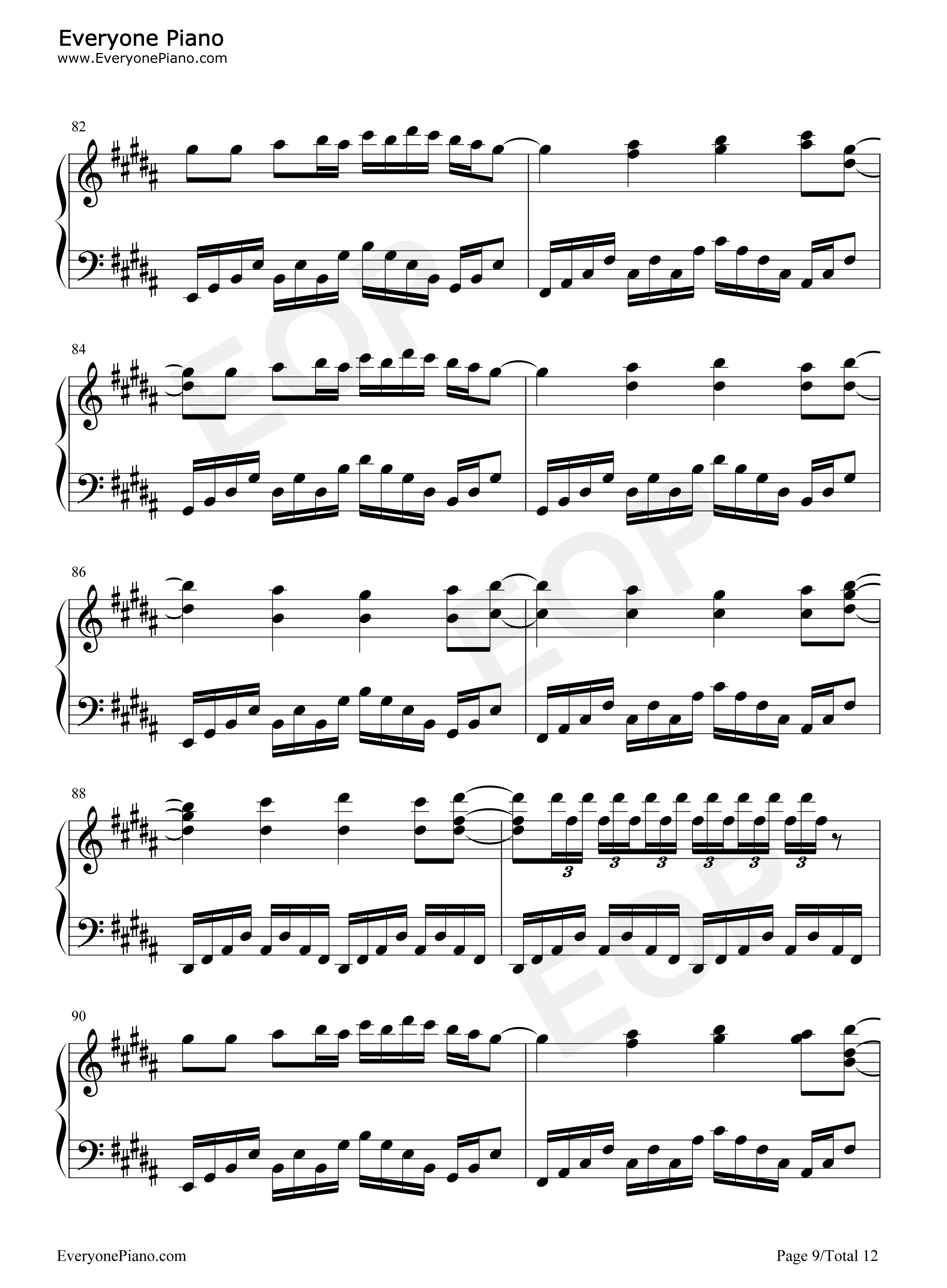 ネクロファンタジア钢琴谱_东方Project