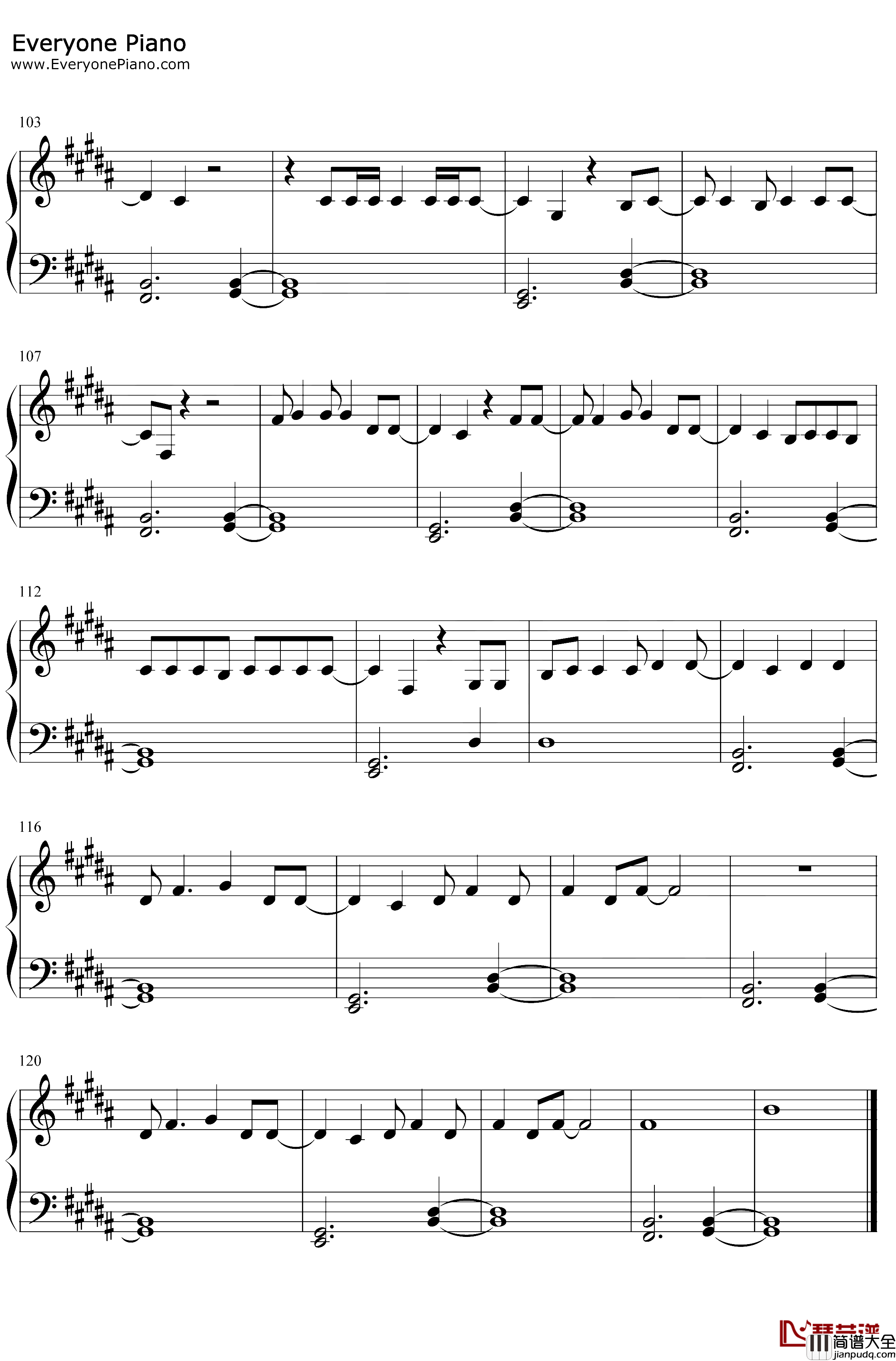 Tequila钢琴谱_Dan+Shay_DanShay
