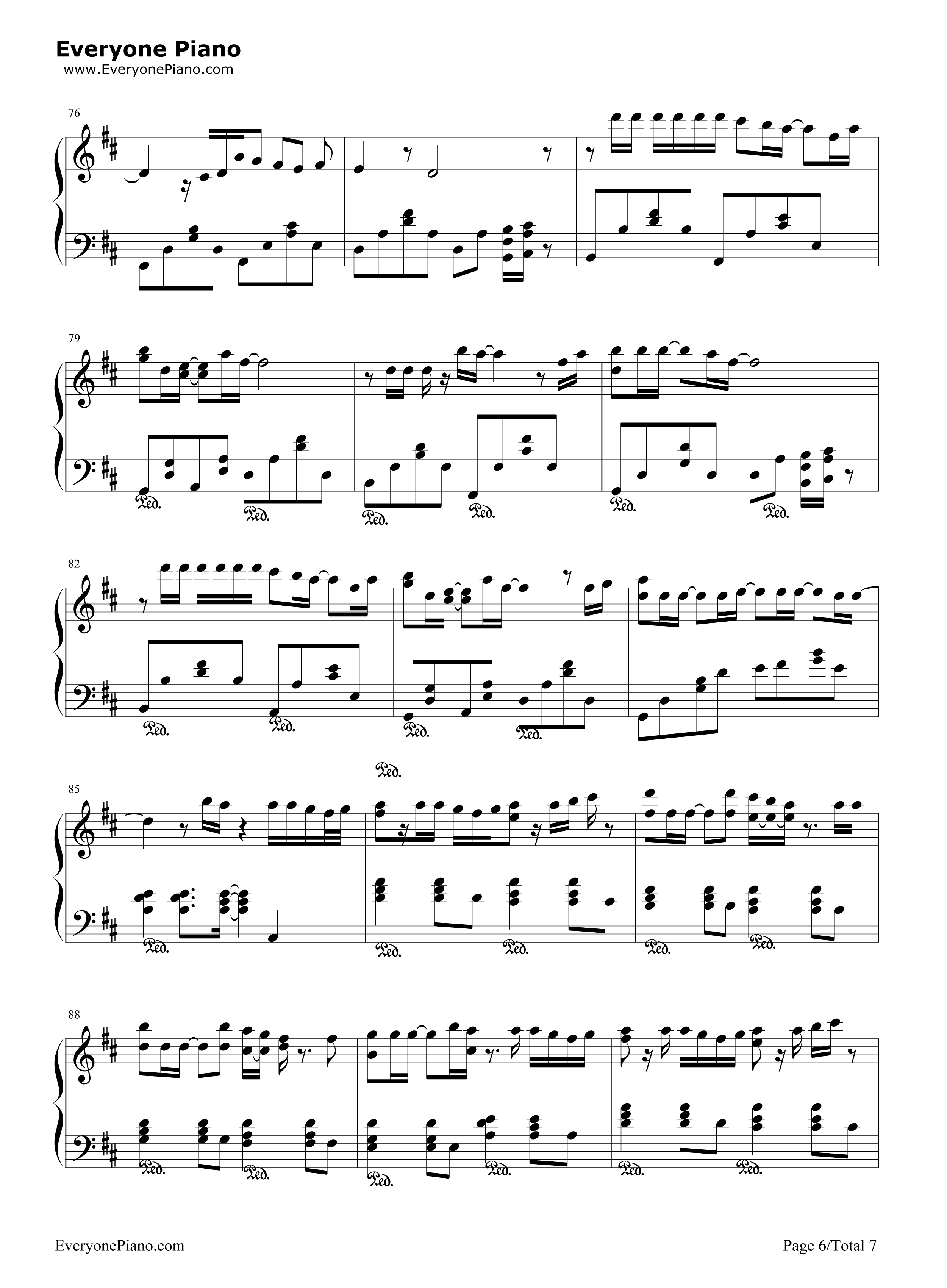 明日への扉钢琴谱_I_WISH