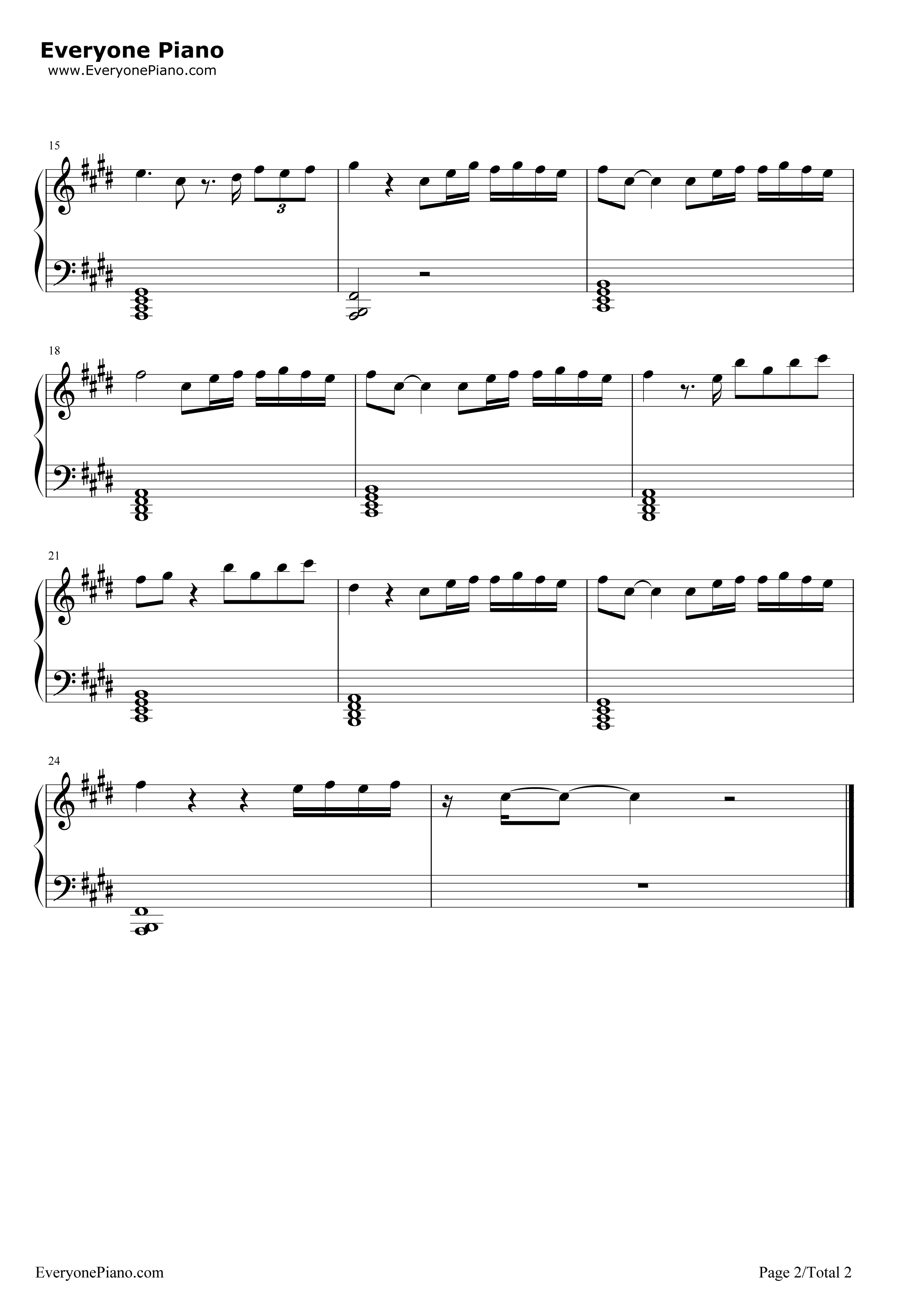 Sometimes钢琴谱_Ariana_Grande