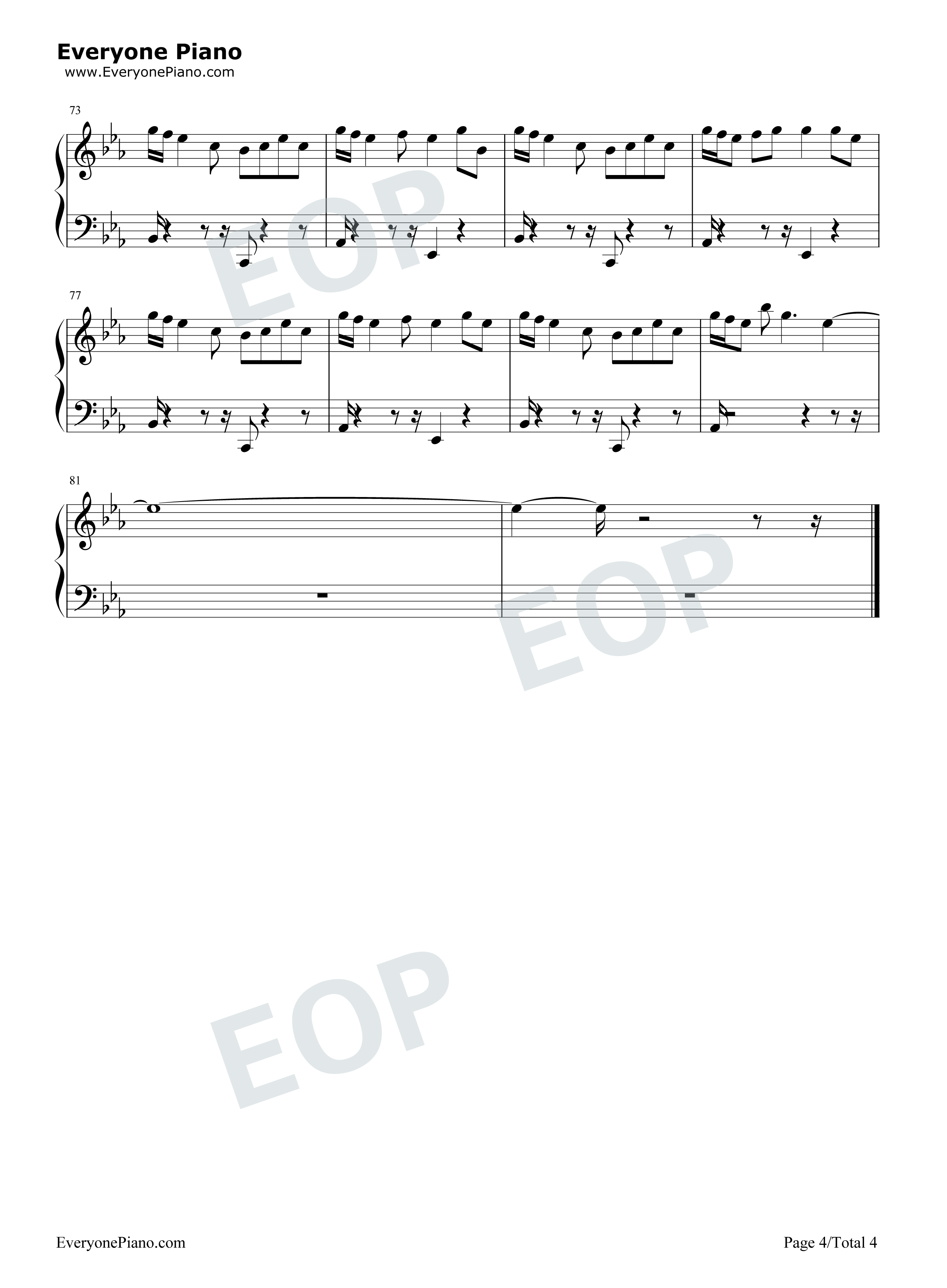 Born_To_Be_Yours钢琴谱_Kygo_Imagine_Dragons