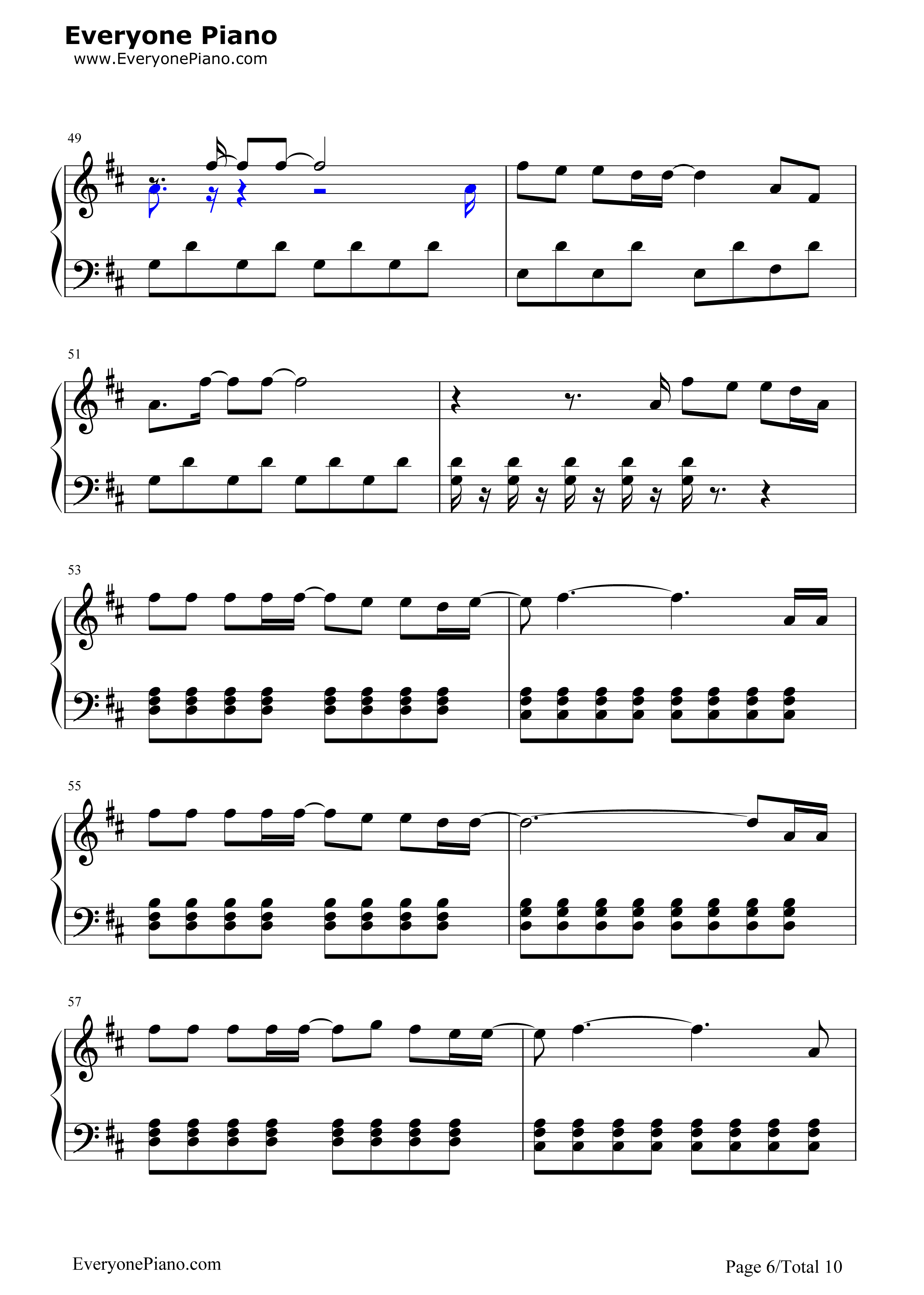 Amnesia钢琴谱_5_Seconds_of_Summer