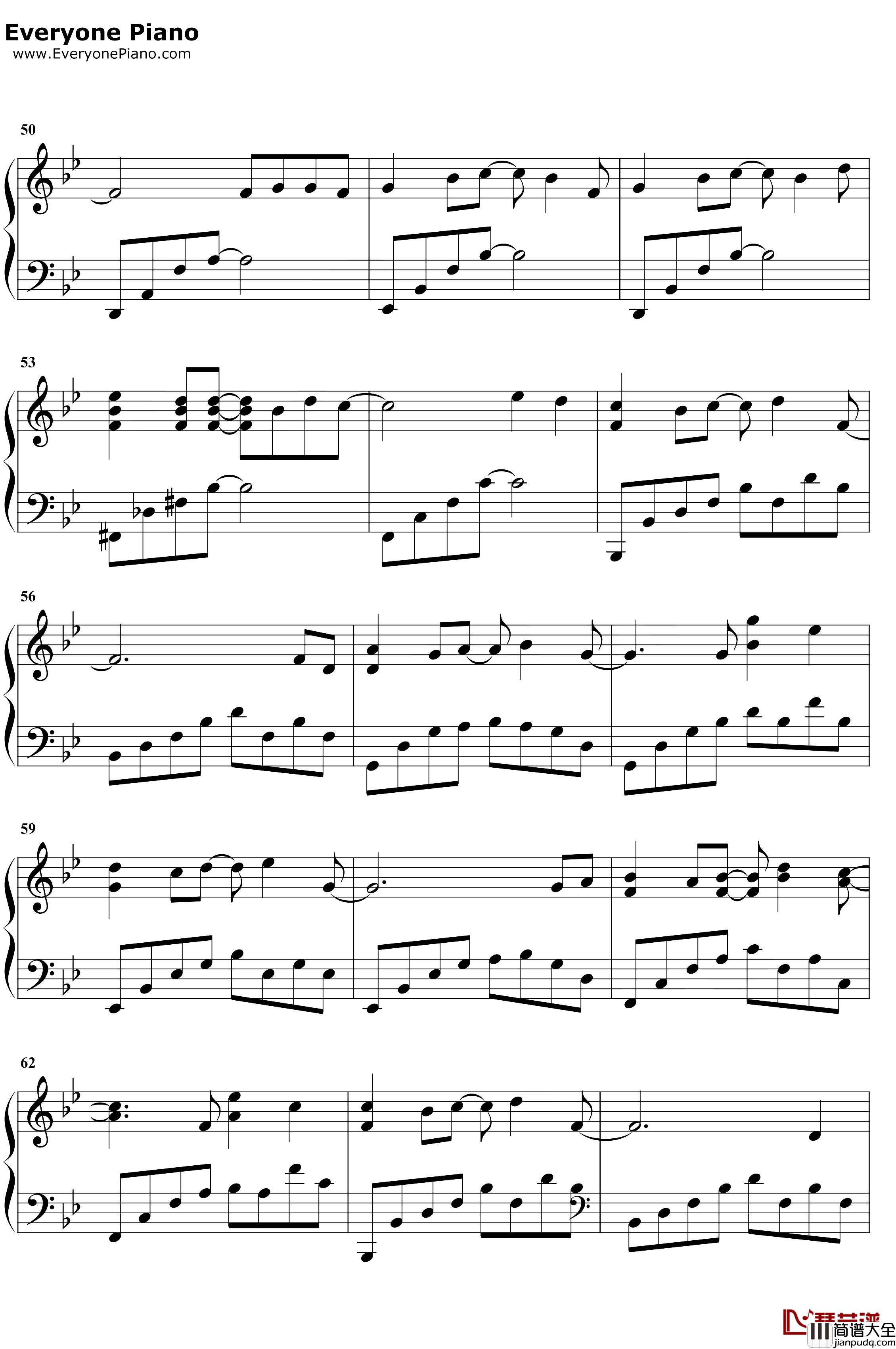 几个你钢琴谱_薛之谦_胜女的代价插曲