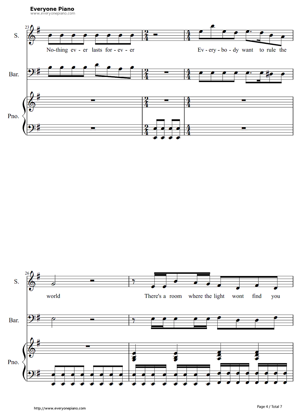 Everybody_Wants_to_Rule_the_World钢琴谱_Tears_for_Fears