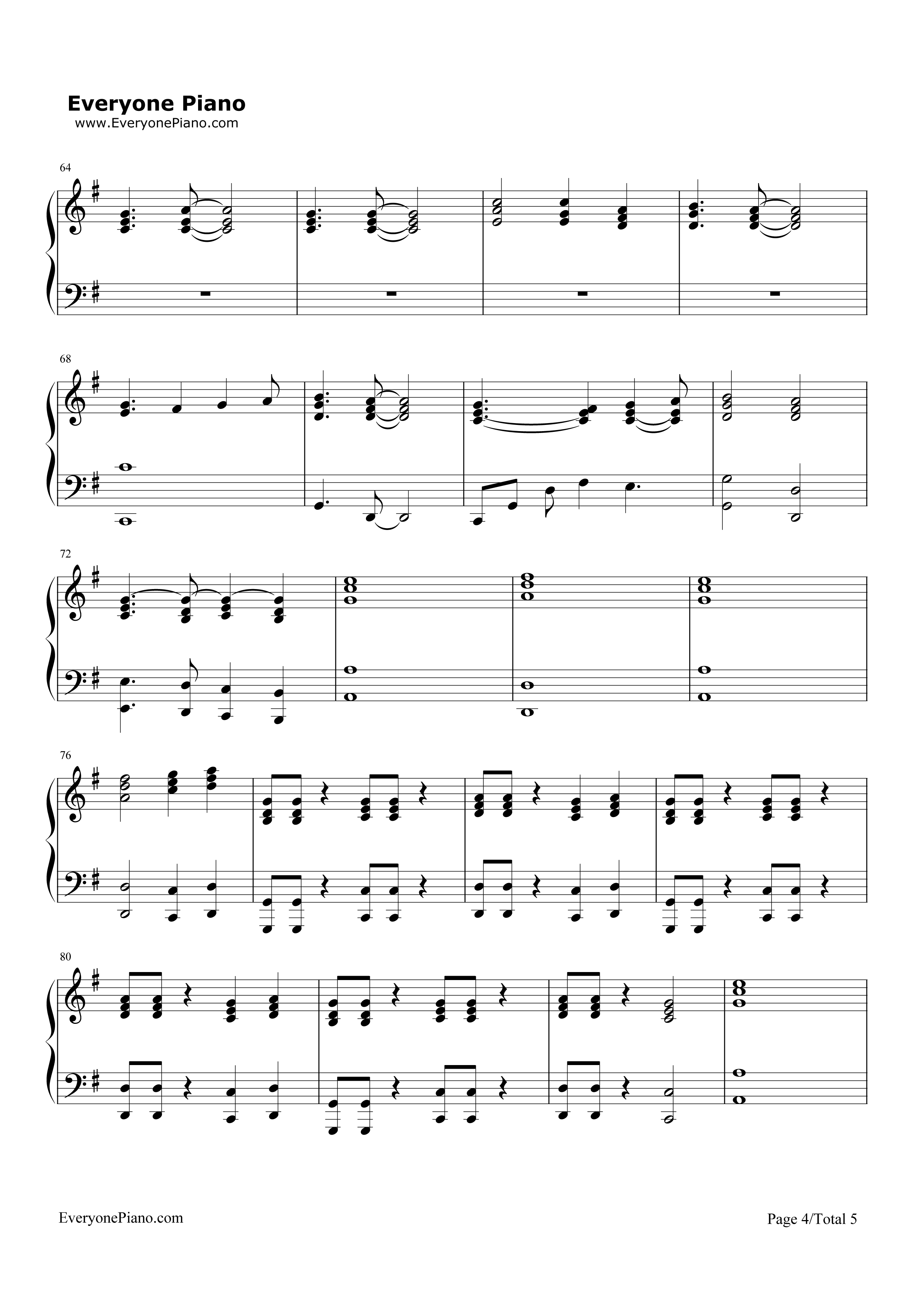 Here_I_Go_Again钢琴谱_Whitesnake
