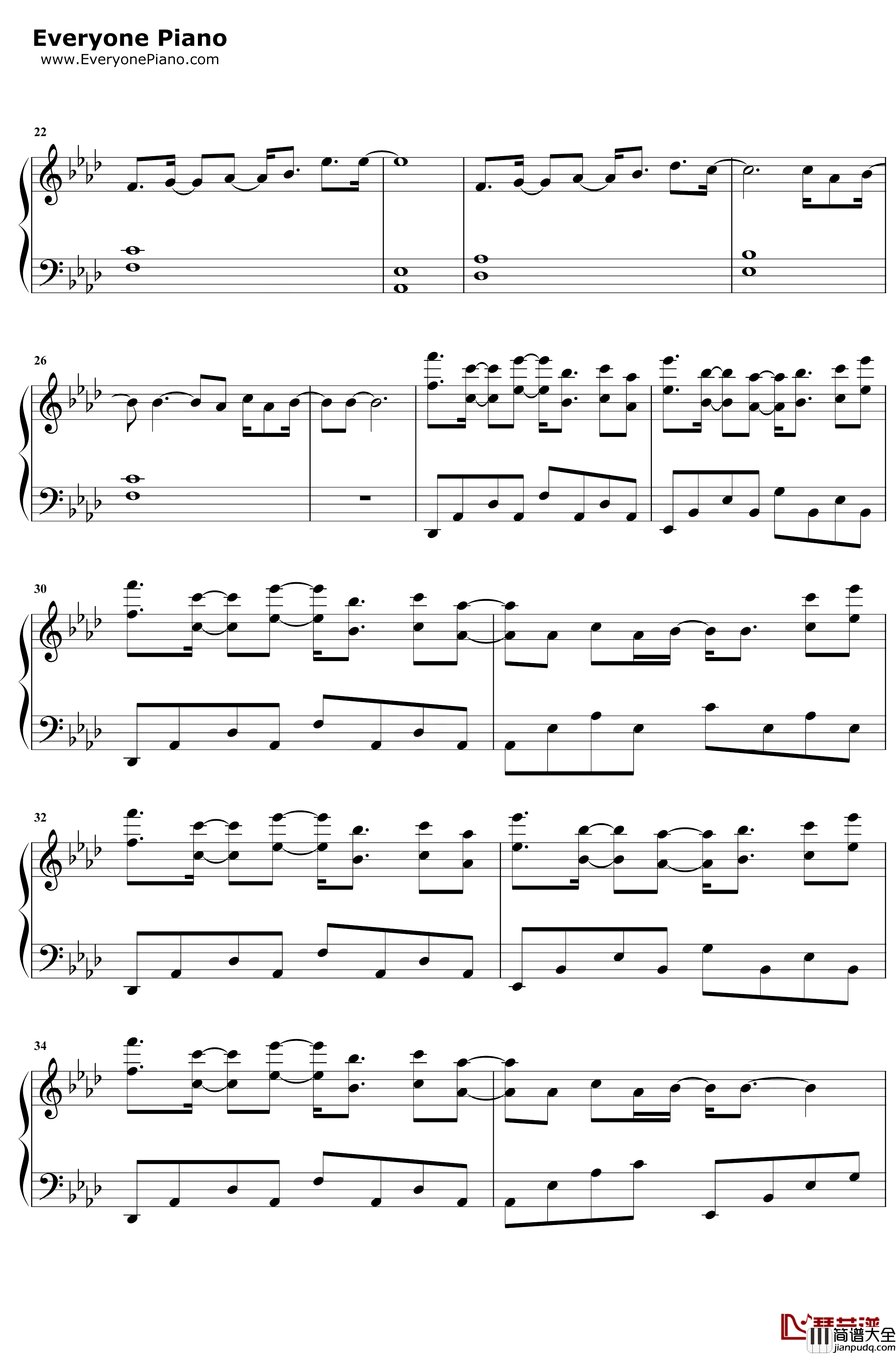 多美丽钢琴谱_邓紫棋_邓紫棋电音实验单曲