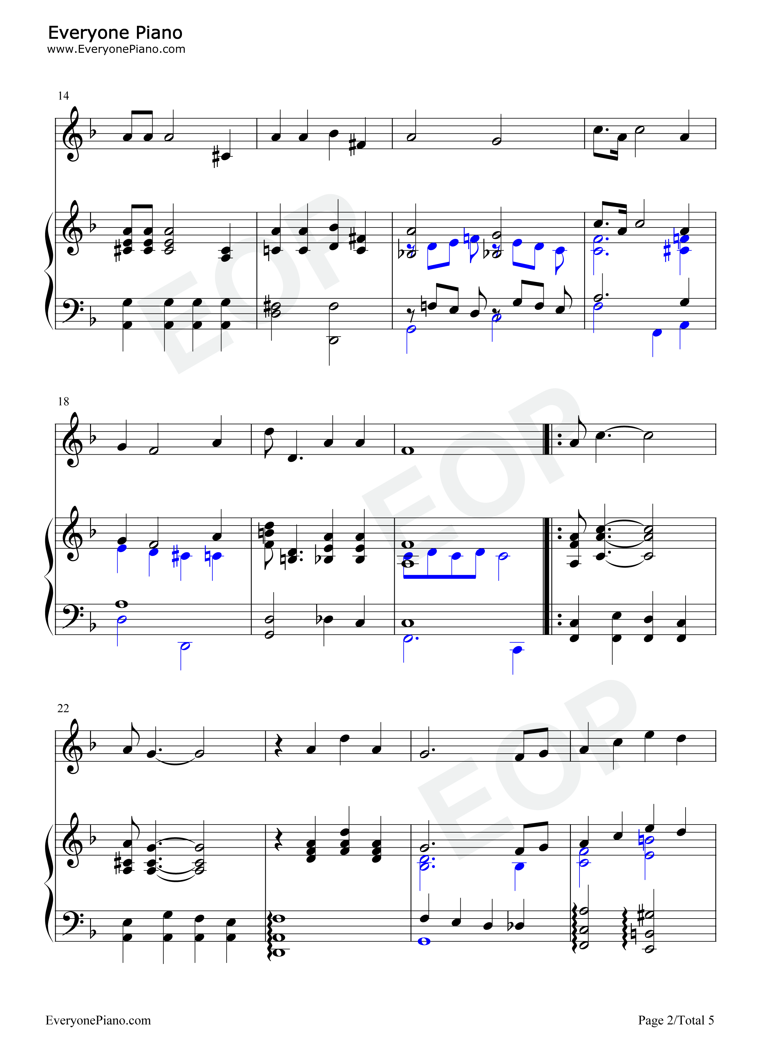 Georgia_On_My_Mind钢琴谱_Ray_Charles