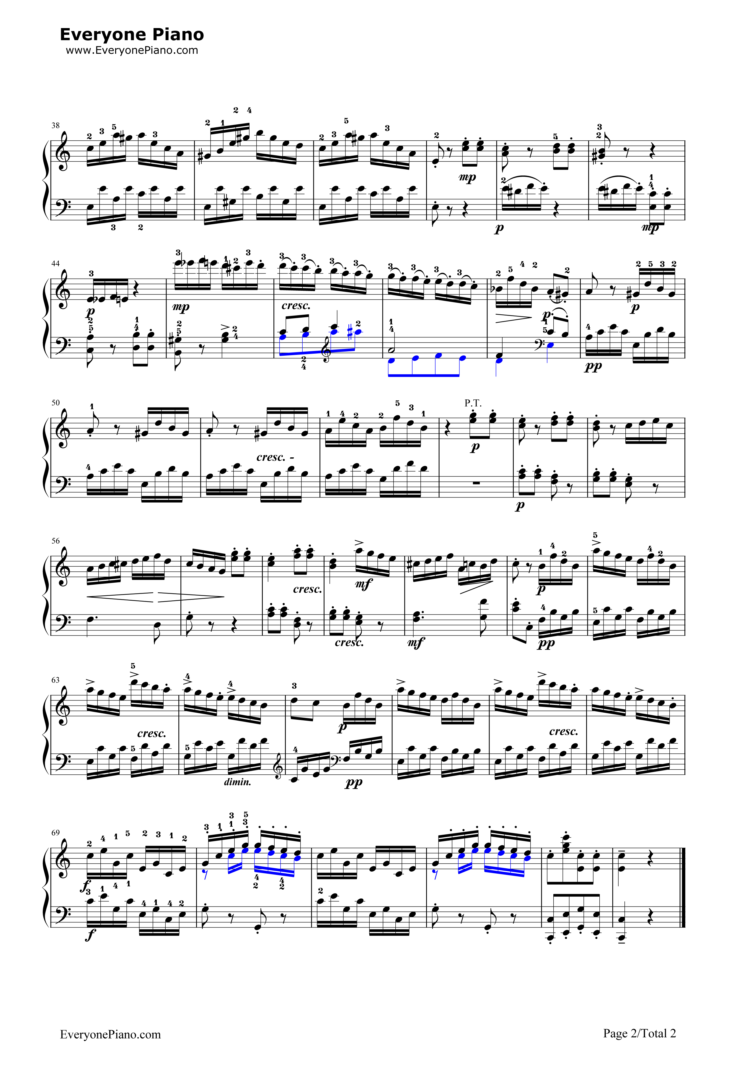 C大调奏鸣曲K.545第3乐章钢琴谱_莫扎特