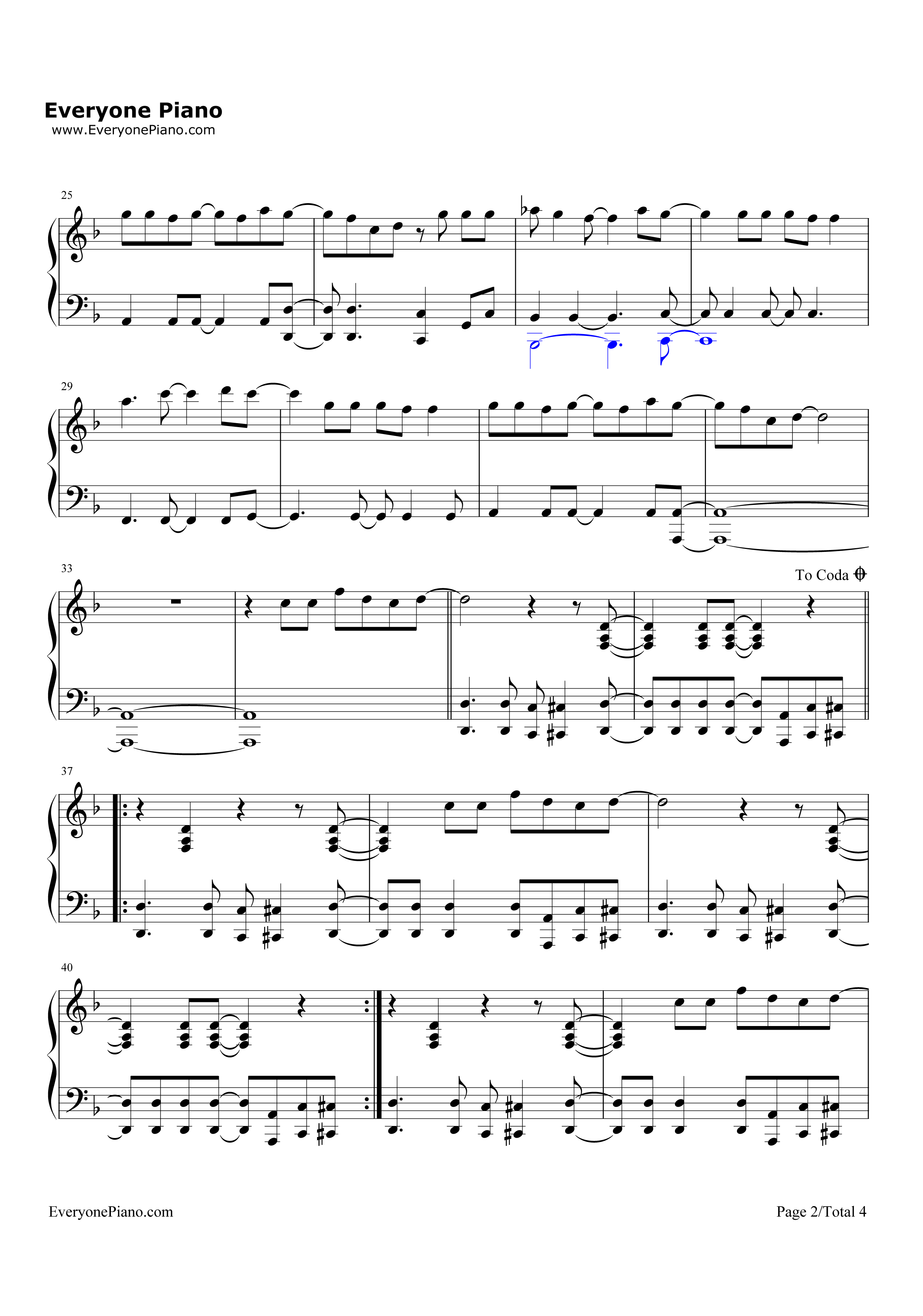 For_a_Better_Day钢琴谱_Avicii
