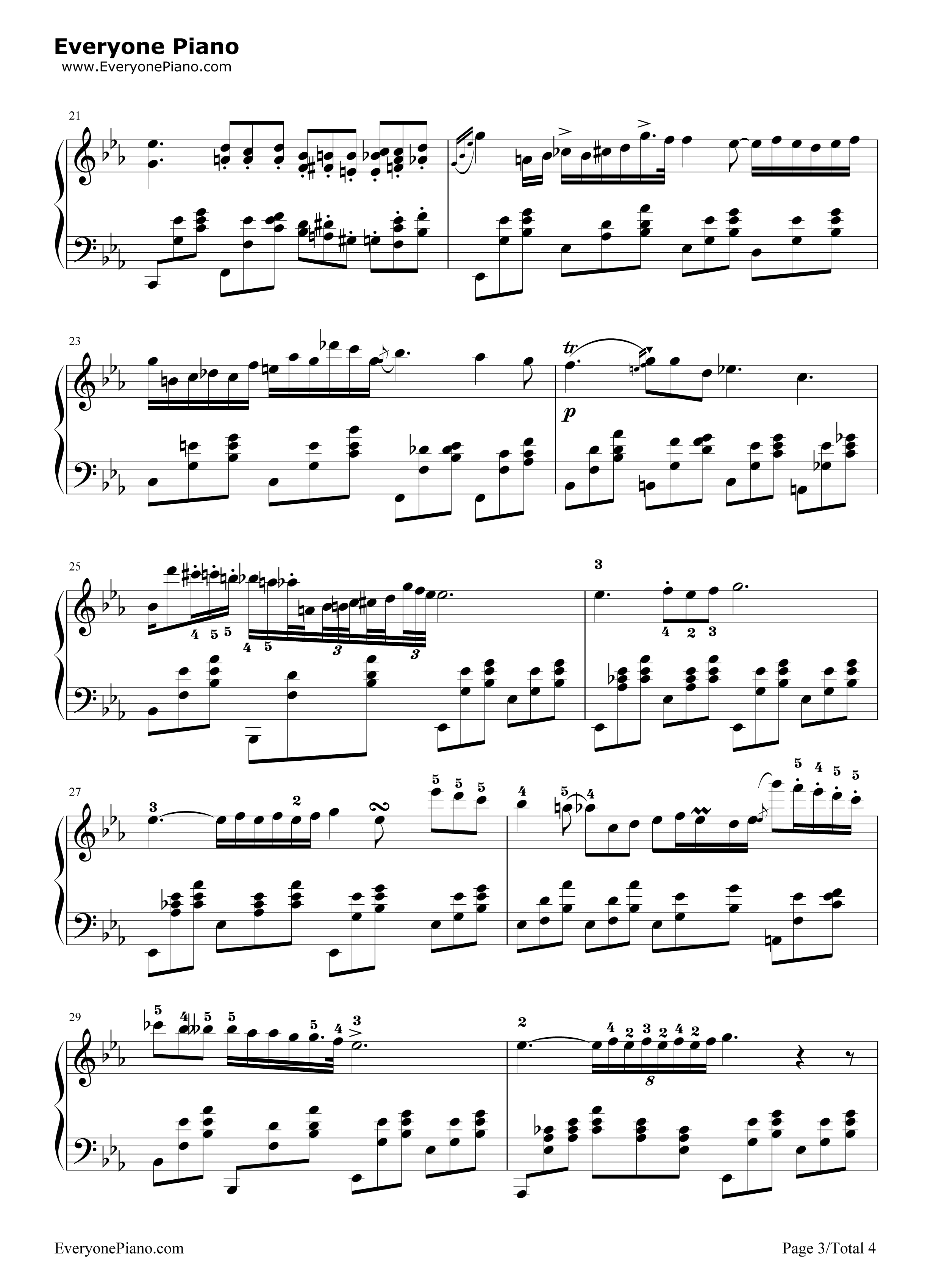 降E大调夜曲钢琴谱_肖邦